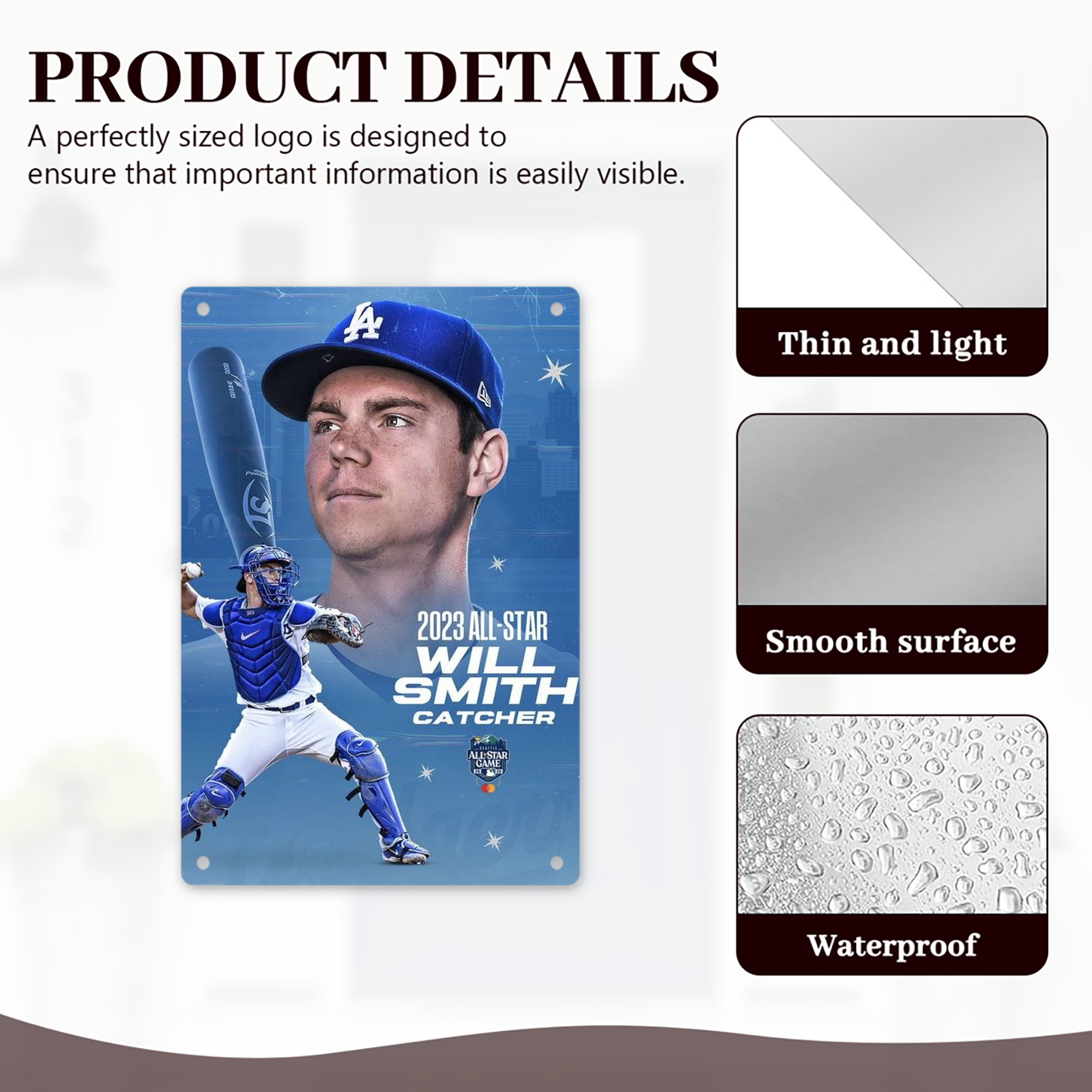  8x12inch Vertical Aluminum Sign - Durable Fade-Resistant Indoor/Outdoor Safety & Information Plaque For Office, Hotel, Restaurant, Bar, Public Spaces