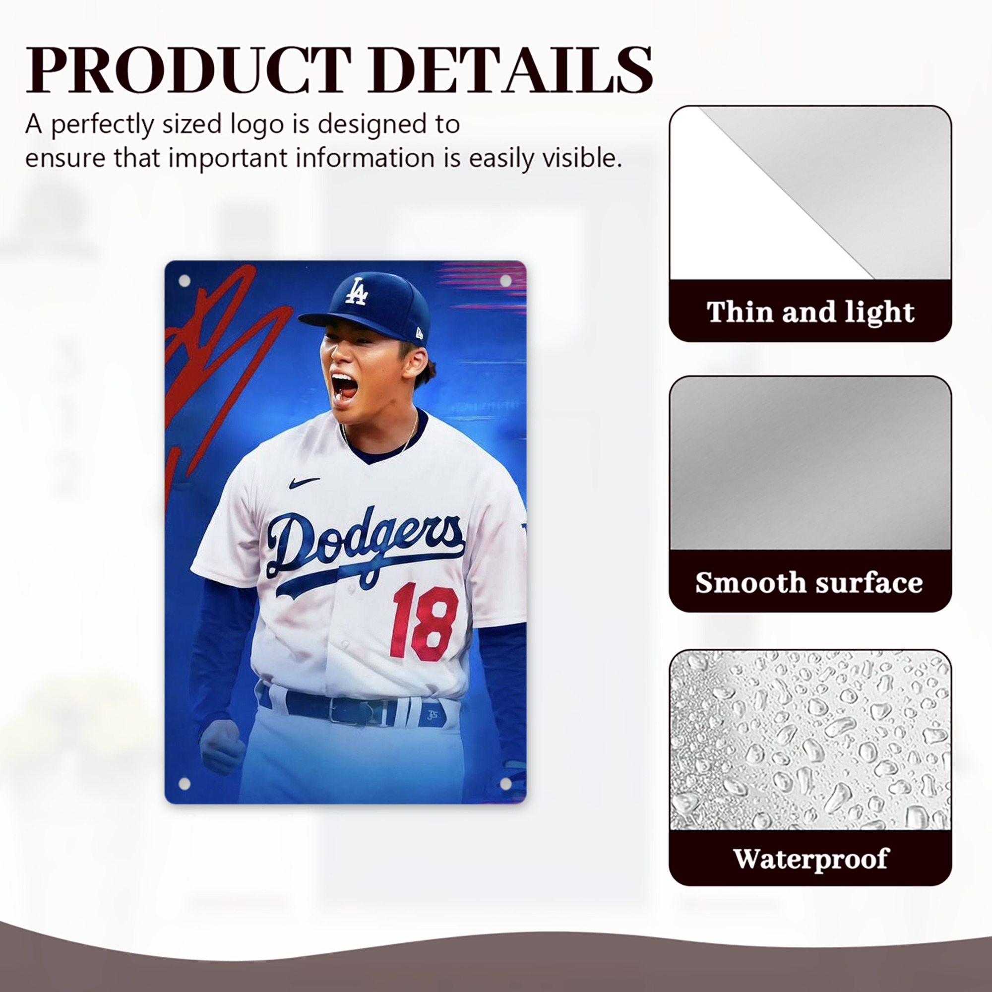  8x12inch Vertical Aluminum Sign - Durable Fade-Resistant Indoor/Outdoor Safety & Information Plaque For Office, Hotel, Restaurant, Bar, Public Spaces