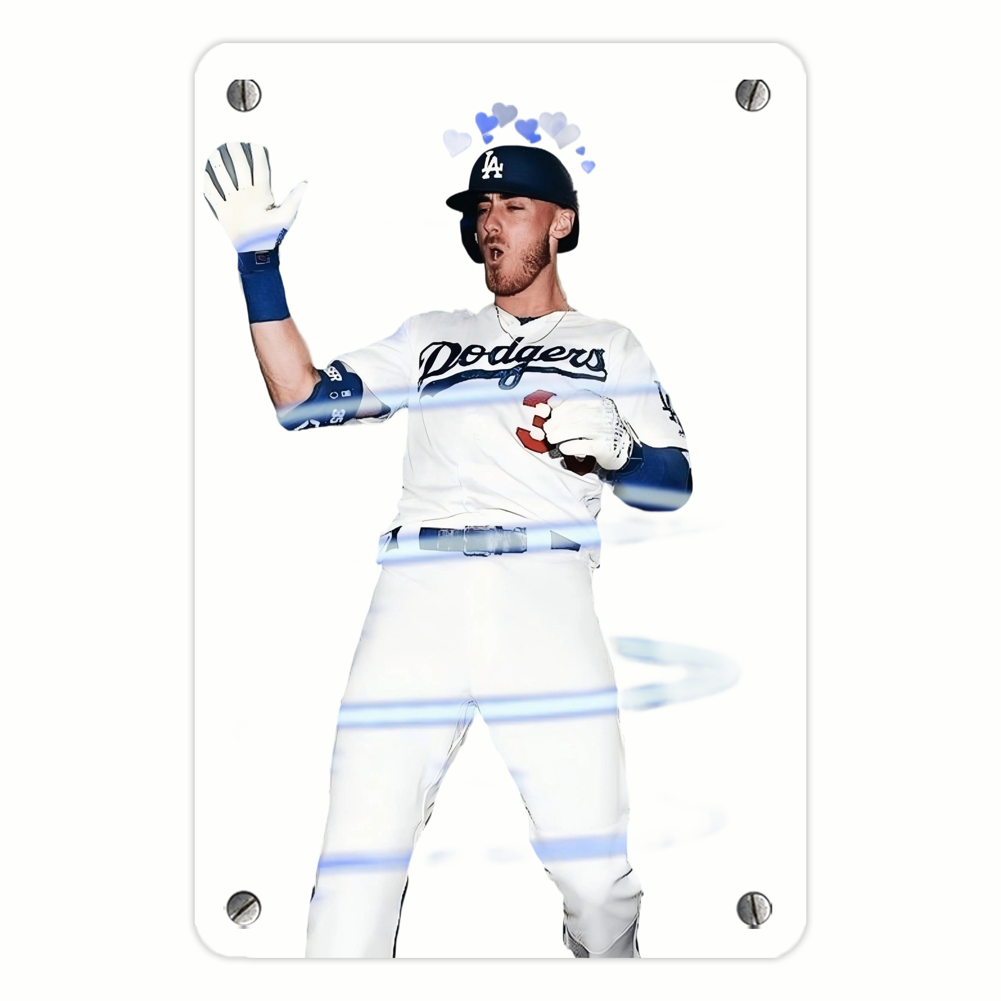 Cody Bellinger 1 Metal Tin Sign 8x12inch - High-Quality Full-Print Decorative Wall Art, Durable Rust-Resistant Metal Plaque For Living Room, Bedroom, Kitchen, Office, Bar Décor