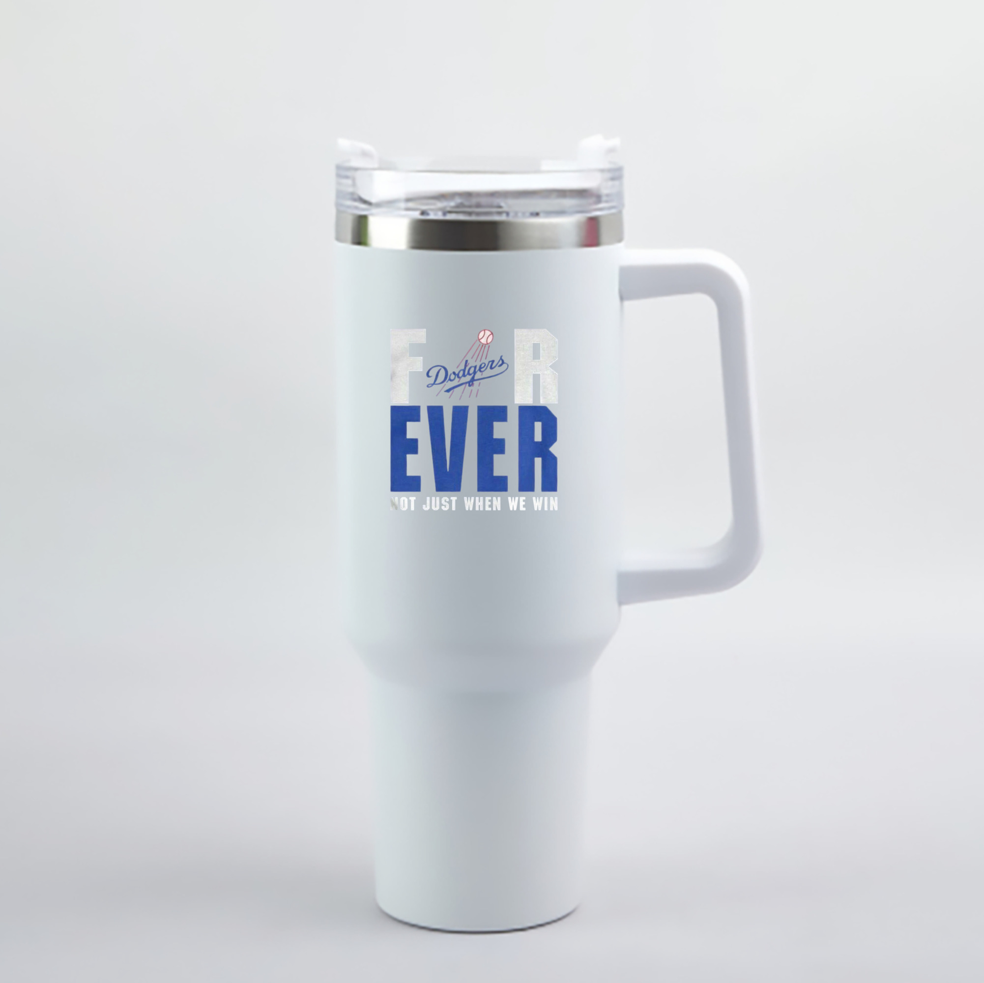  40oz Handle Car Cup With Crystal Sticker Design – Durable Stainless Steel Travel Mug With Reusable Straw – Double Wall Insulated