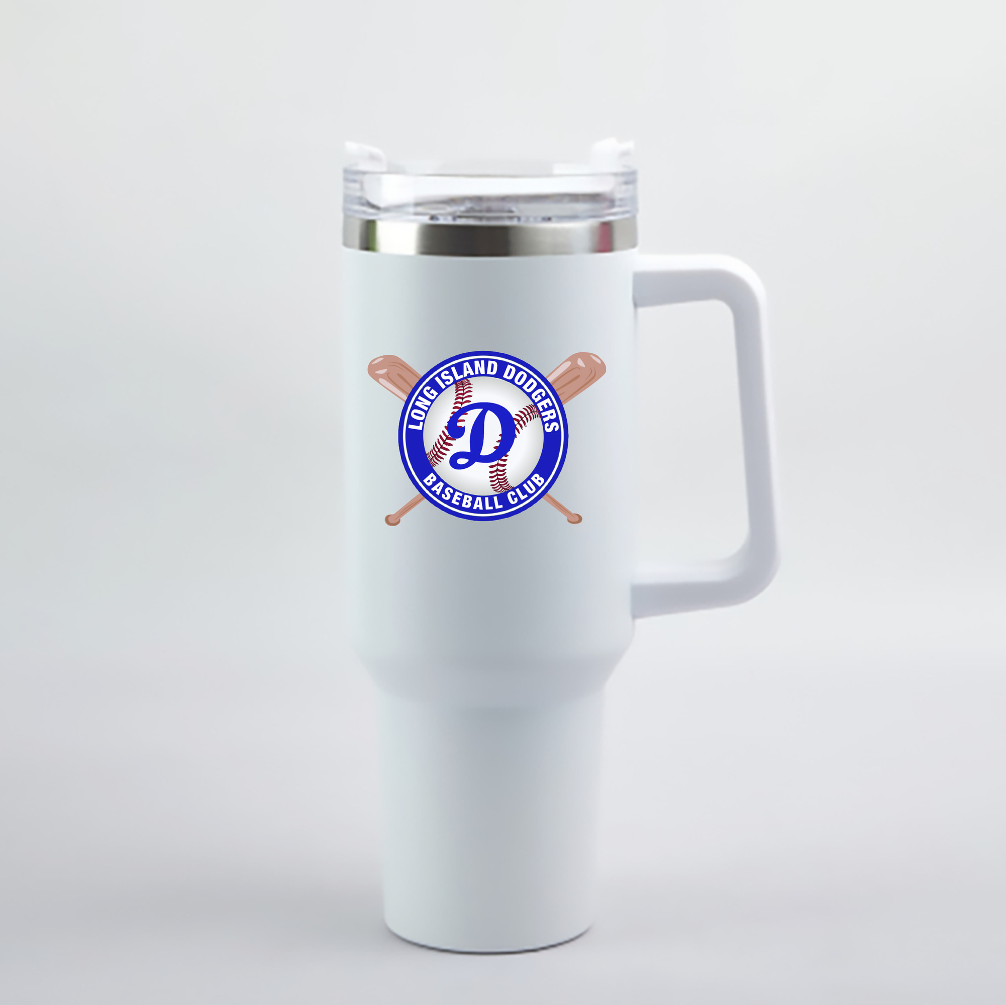  40oz Handle Car Cup With Crystal Sticker Design – Durable Stainless Steel Travel Mug With Reusable Straw – Double Wall Insulated