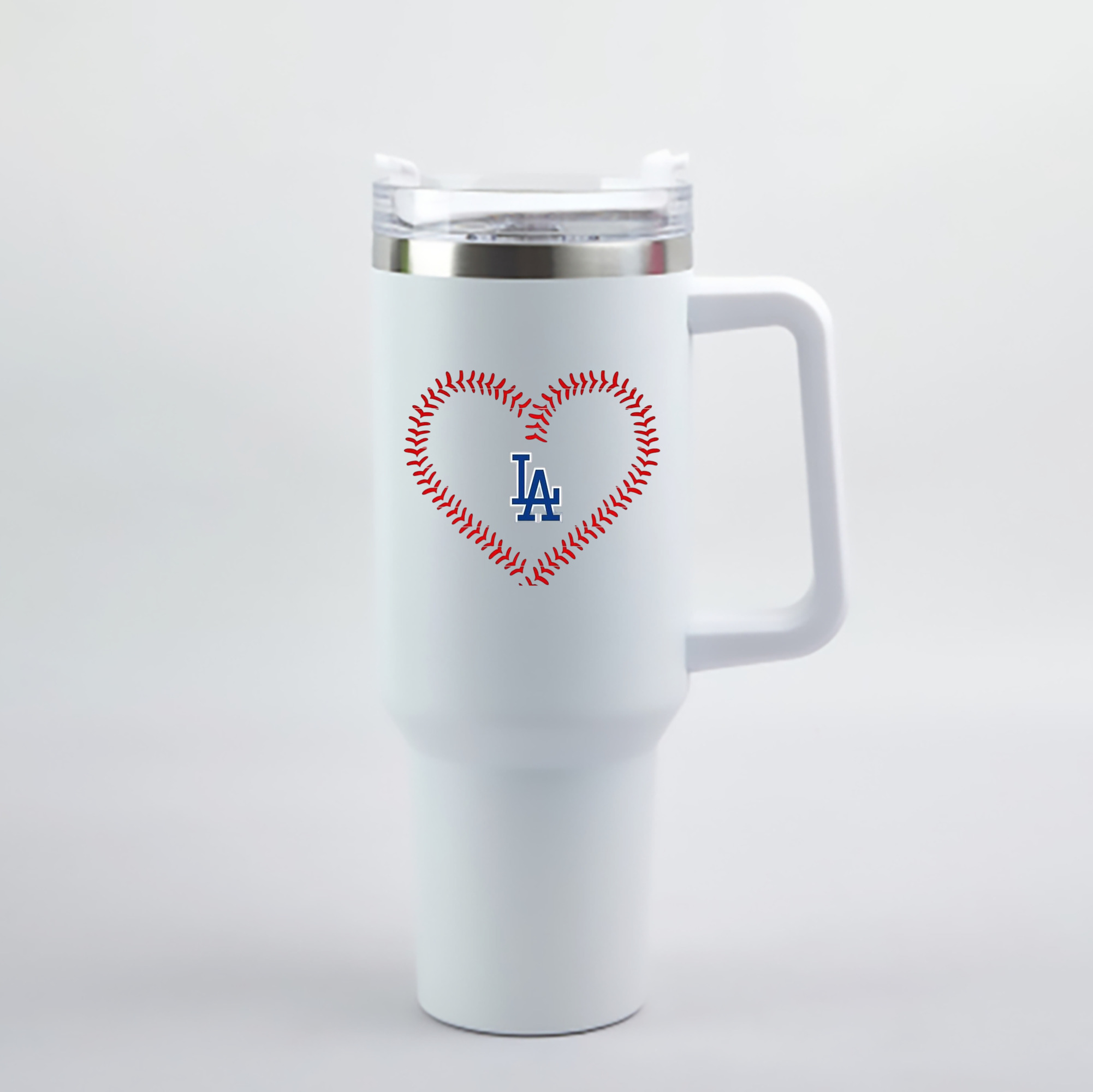  40oz Handle Car Cup With Crystal Sticker Design – Durable Stainless Steel Travel Mug With Reusable Straw – Double Wall Insulated