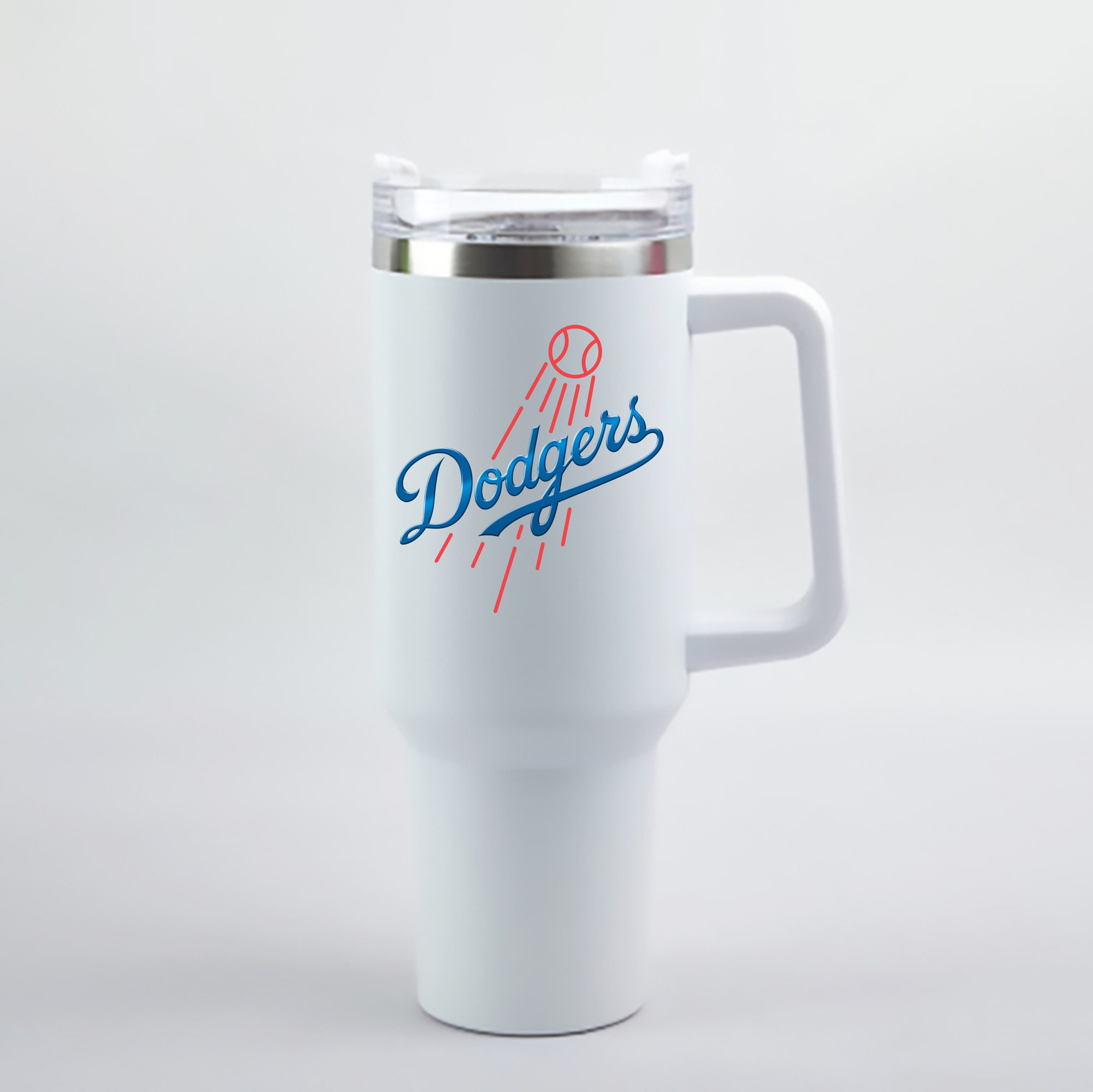  40oz Handle Car Cup With Crystal Sticker Design – Durable Stainless Steel Travel Mug With Reusable Straw – Double Wall Insulated