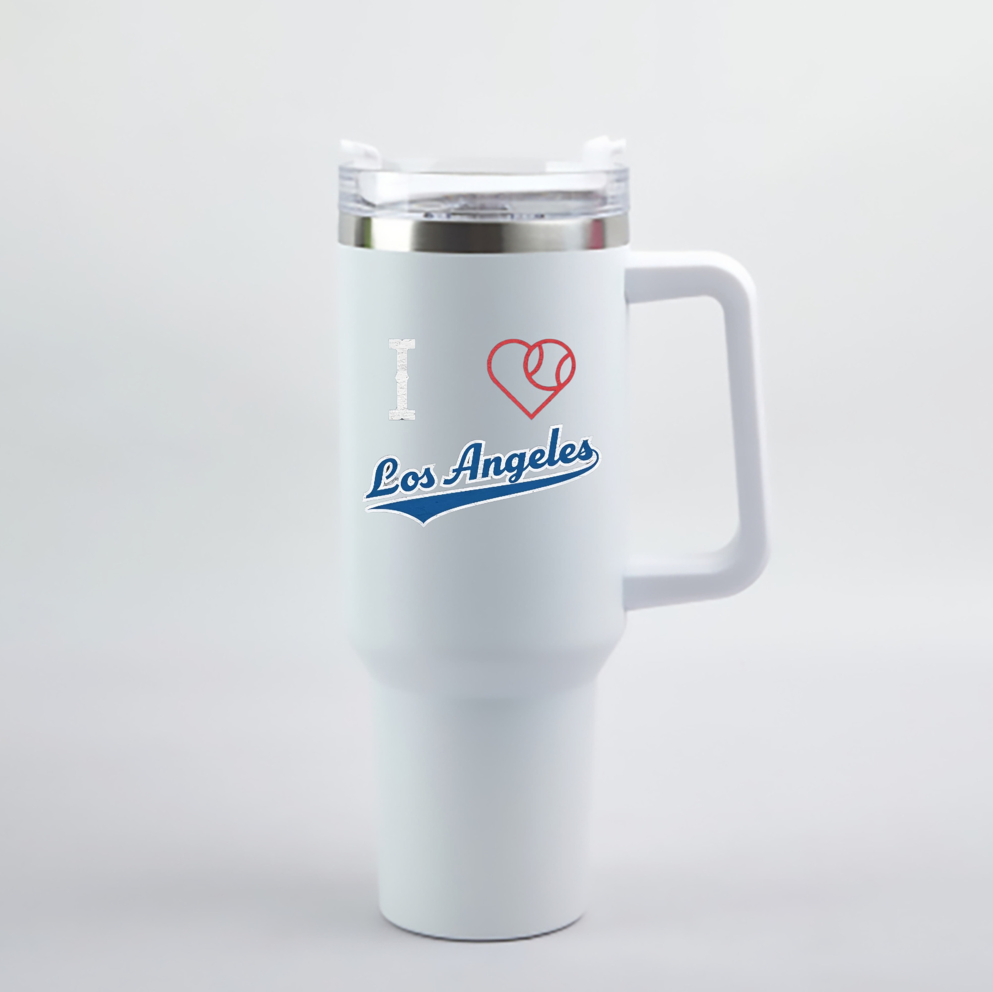  40oz Handle Car Cup With Crystal Sticker Design – Durable Stainless Steel Travel Mug With Reusable Straw – Double Wall Insulated