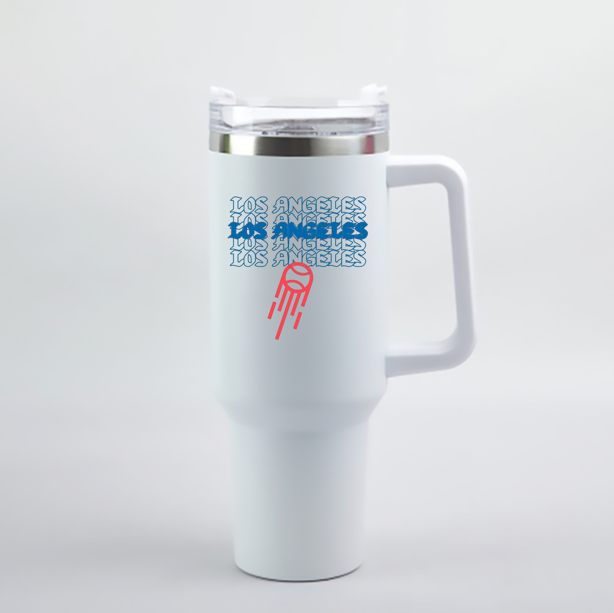  40oz Handle Car Cup With Crystal Sticker Design – Durable Stainless Steel Travel Mug With Reusable Straw – Double Wall Insulated