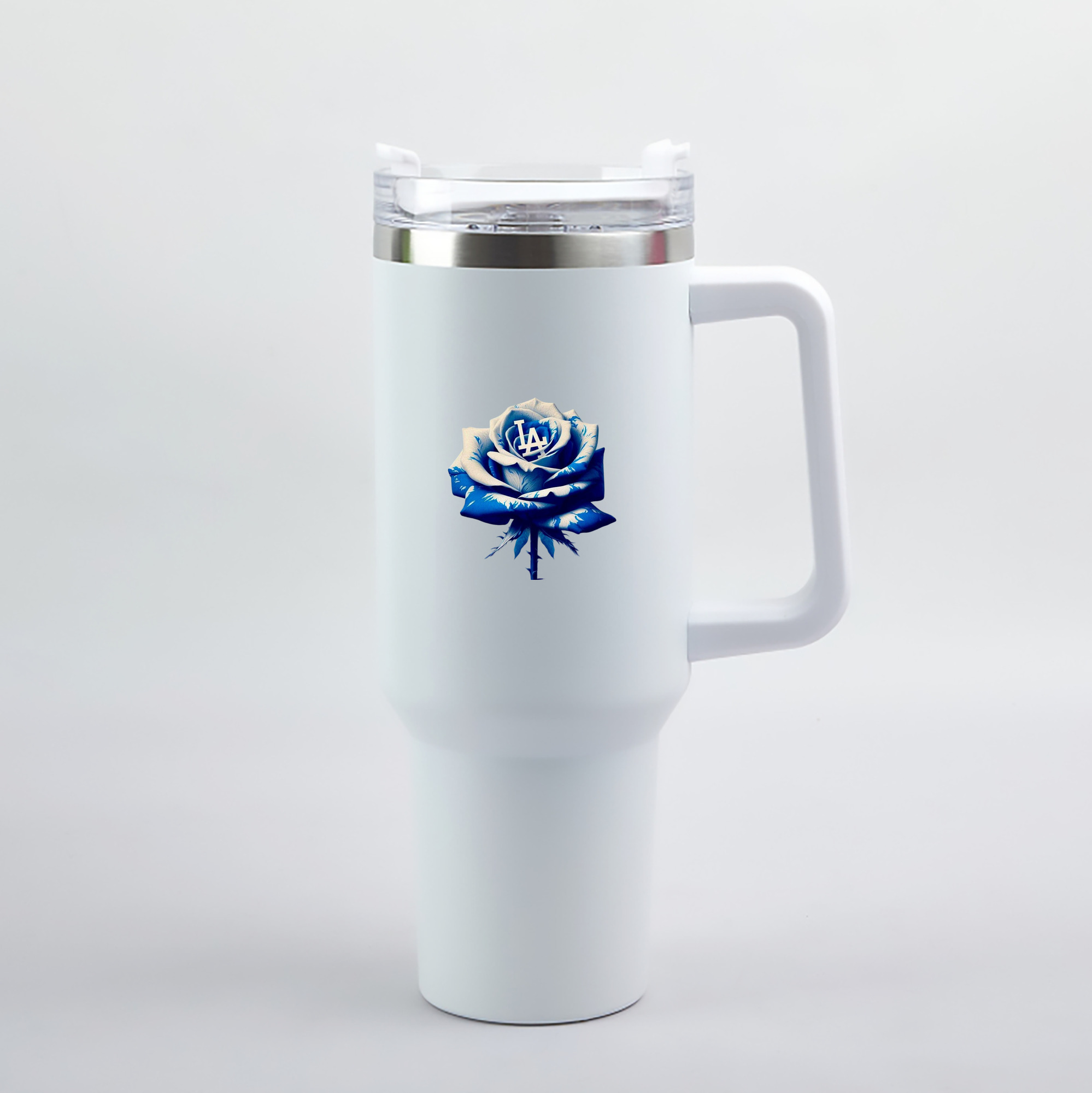  40oz Handle Car Tumbler – Durable Stainless Steel Travel Mug With UV Print – Double Wall Insulated, Fits Most Car Cup Holders