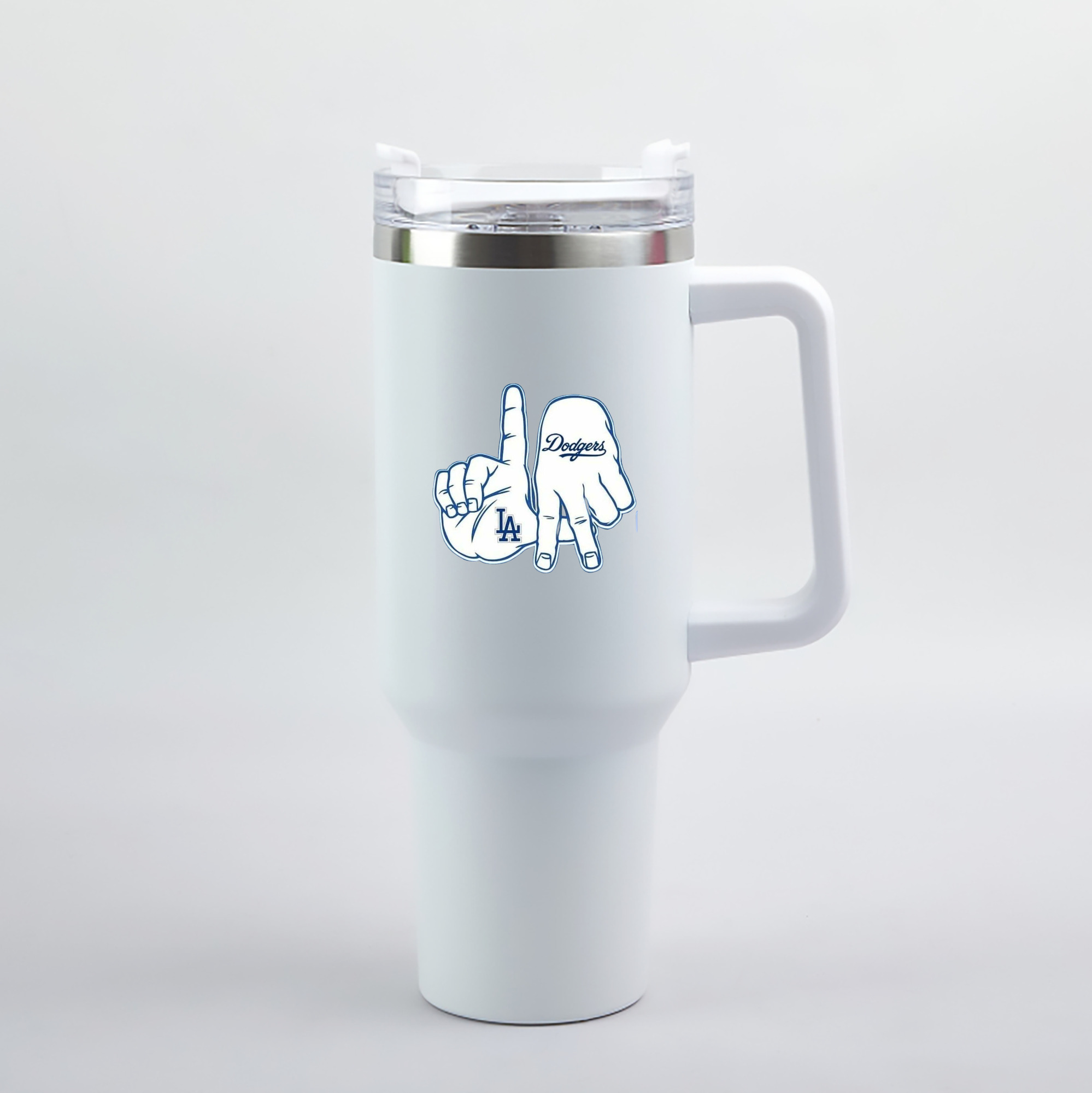  40oz Handle Car Tumbler – Durable Stainless Steel Travel Mug With UV Print – Double Wall Insulated, Fits Most Car Cup Holders