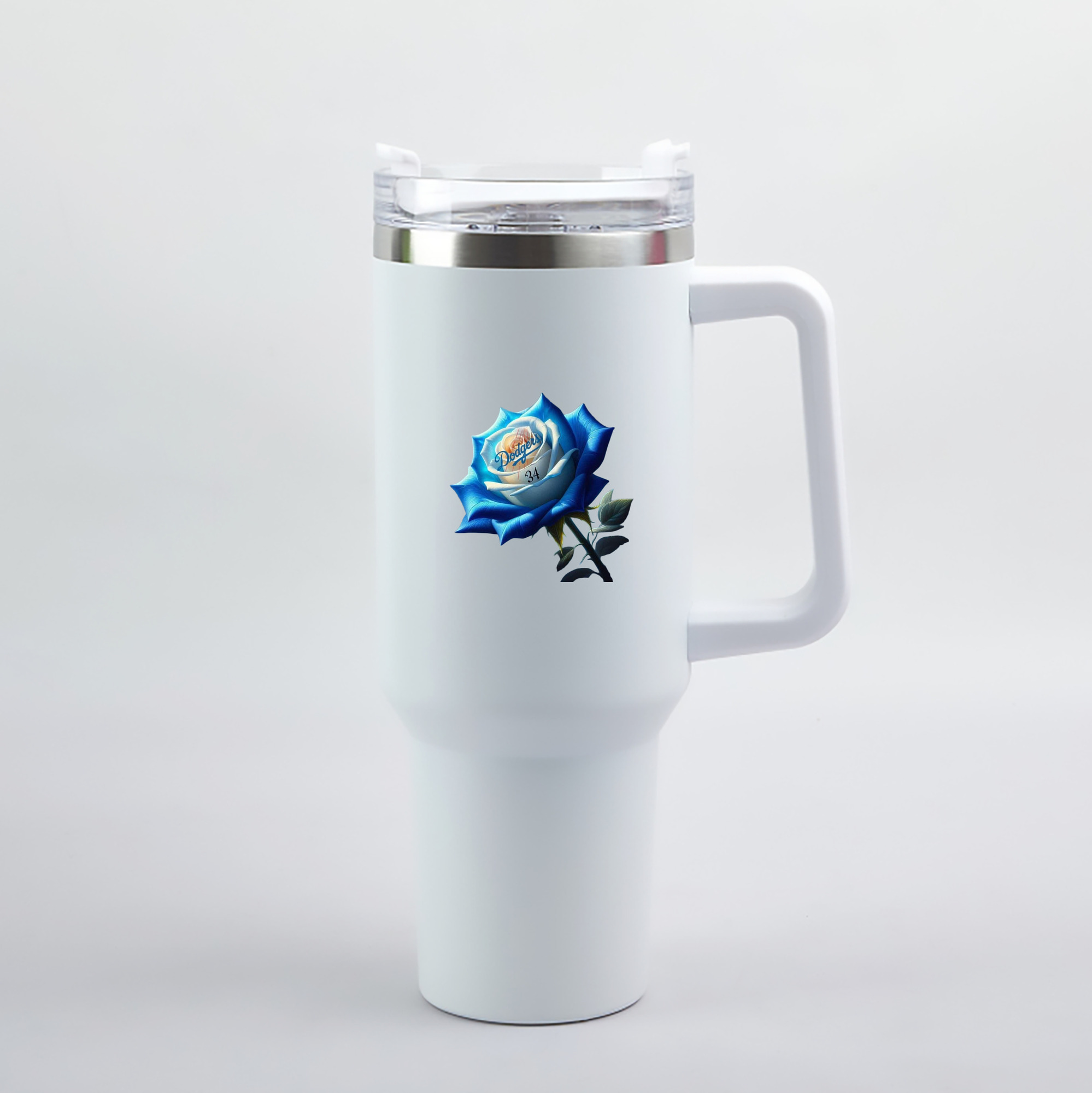  40oz Handle Car Tumbler – Durable Stainless Steel Travel Mug With UV Print – Double Wall Insulated, Fits Most Car Cup Holders