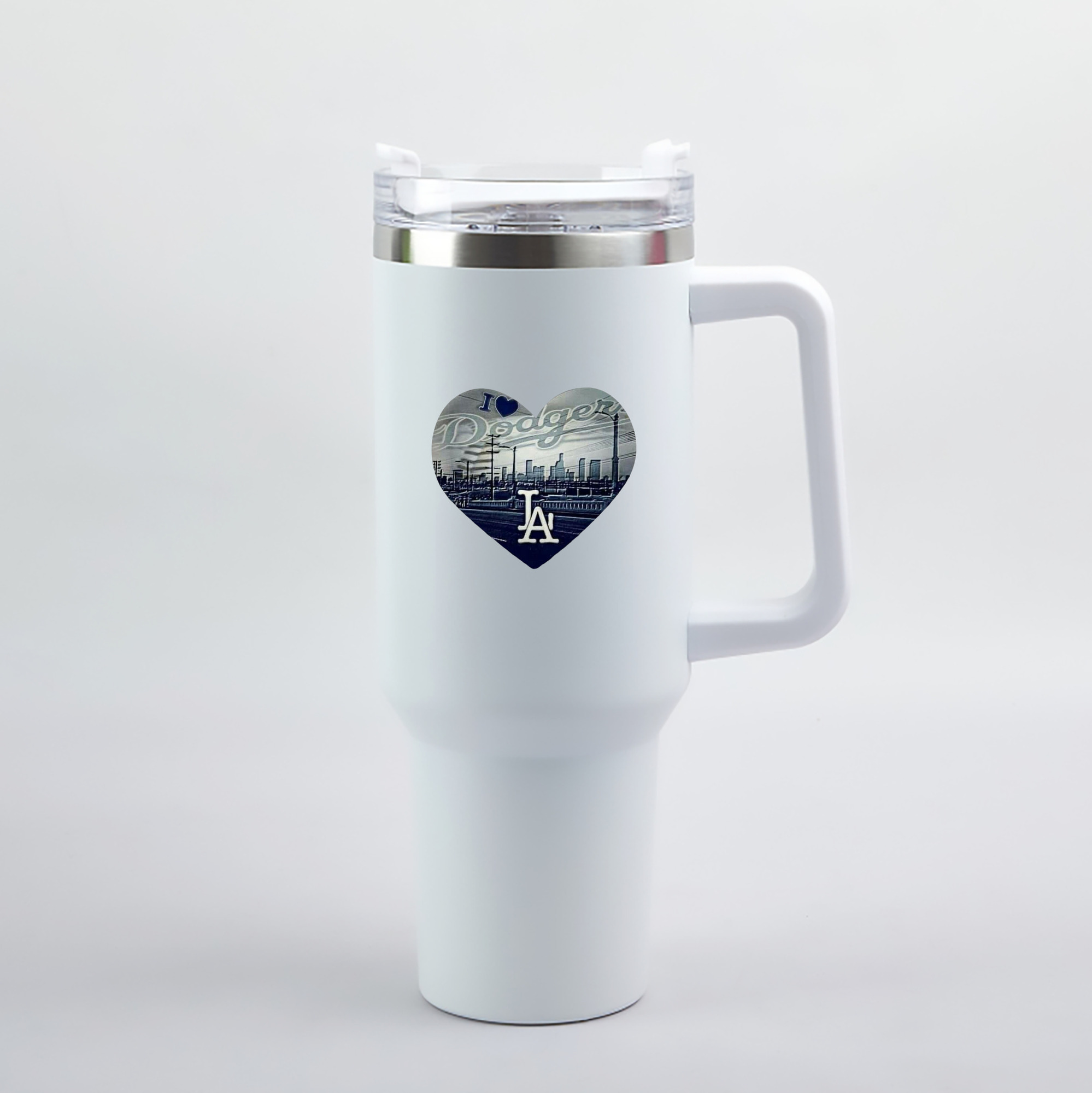  40oz Handle Car Tumbler – Durable Stainless Steel Travel Mug With UV Print – Double Wall Insulated, Fits Most Car Cup Holders