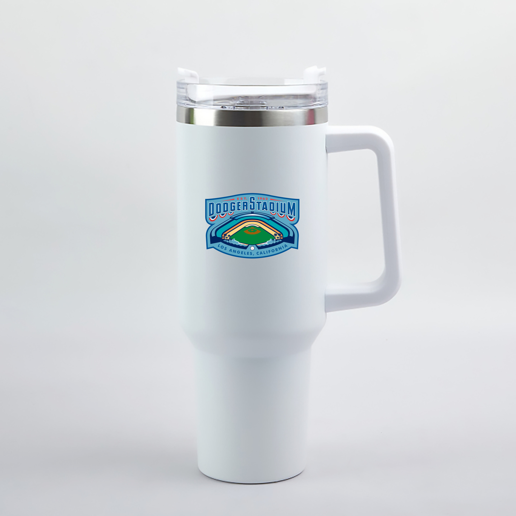  40oz Handle Car Tumbler – Durable Stainless Steel Travel Mug With UV Print – Double Wall Insulated, Fits Most Car Cup Holders