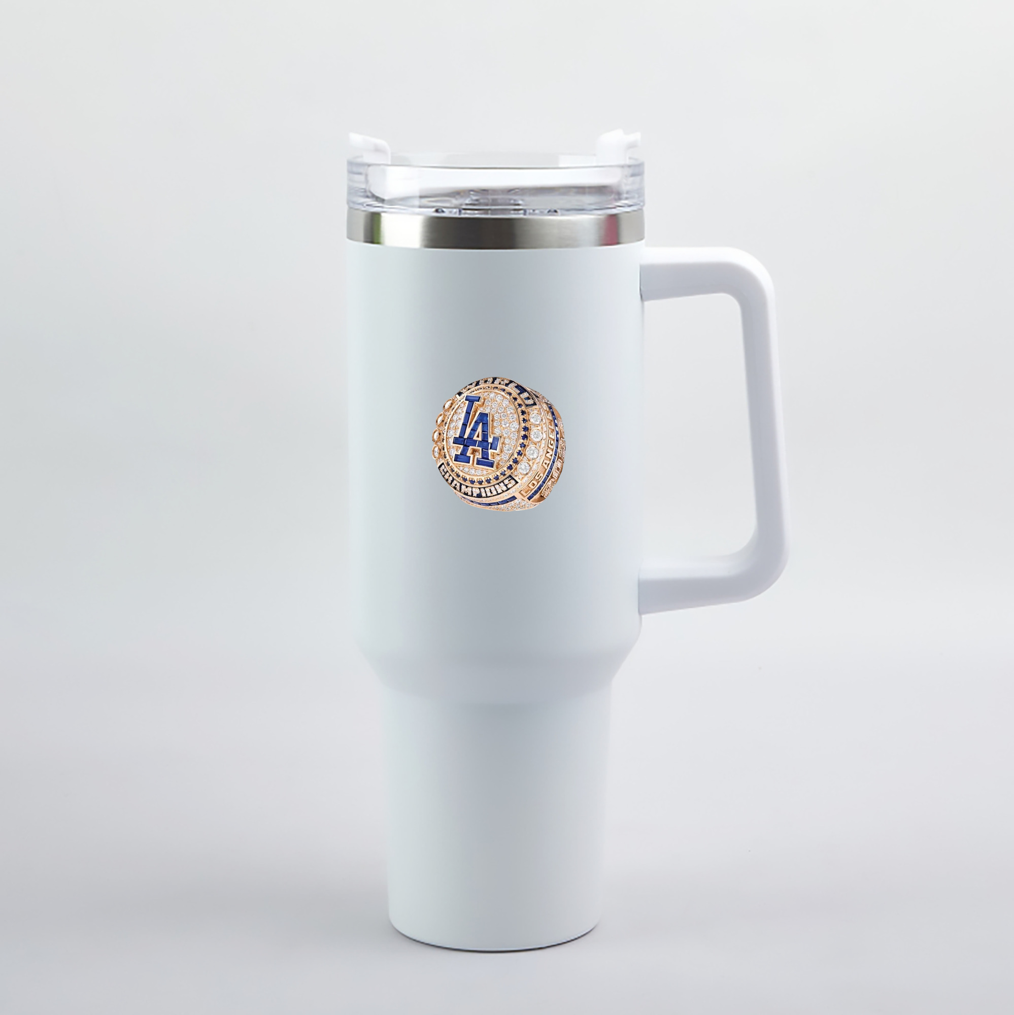  40oz Handle Car Tumbler – Durable Stainless Steel Travel Mug With UV Print – Double Wall Insulated, Fits Most Car Cup Holders