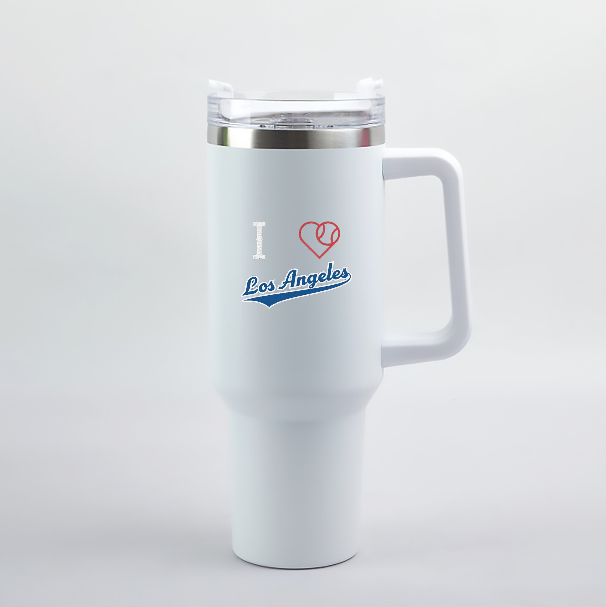  40oz Handle Car Tumbler – Durable Stainless Steel Travel Mug With UV Print – Double Wall Insulated, Fits Most Car Cup Holders