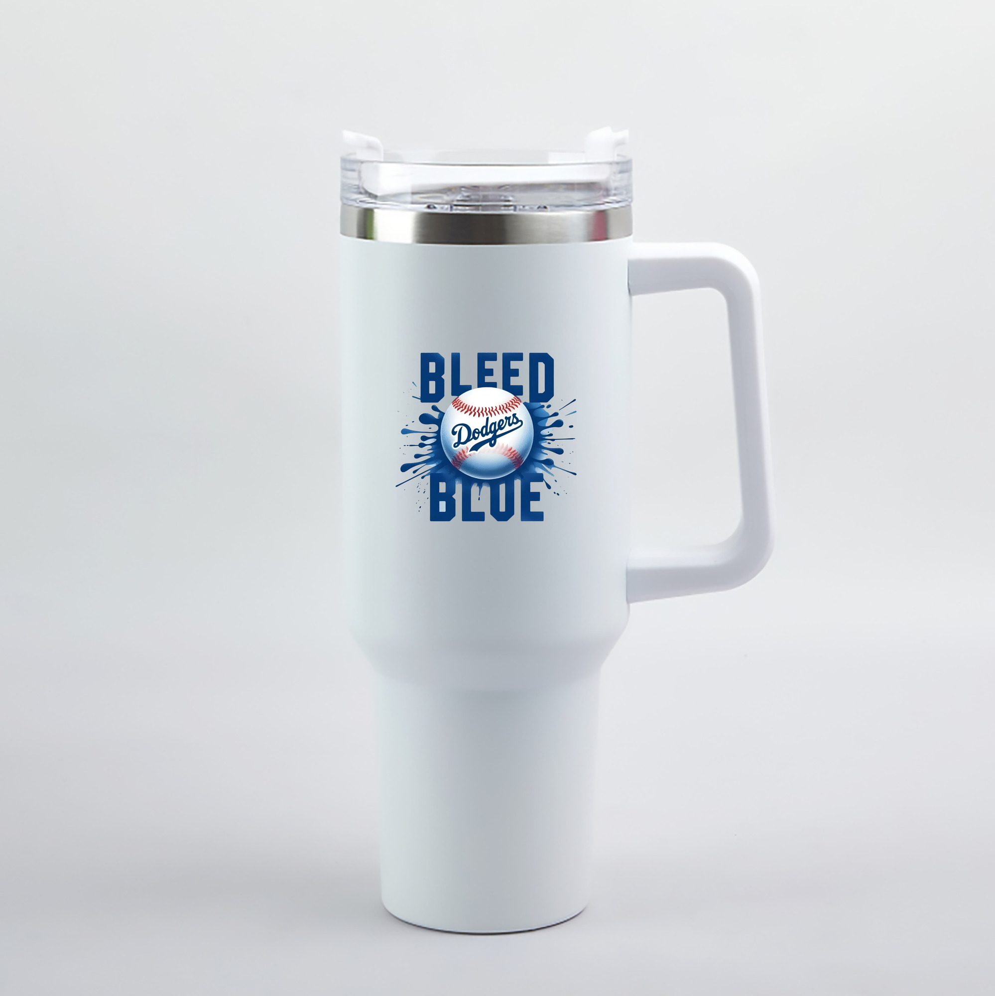  40oz Handle Car Tumbler – Durable Stainless Steel Travel Mug With UV Print – Double Wall Insulated, Fits Most Car Cup Holders