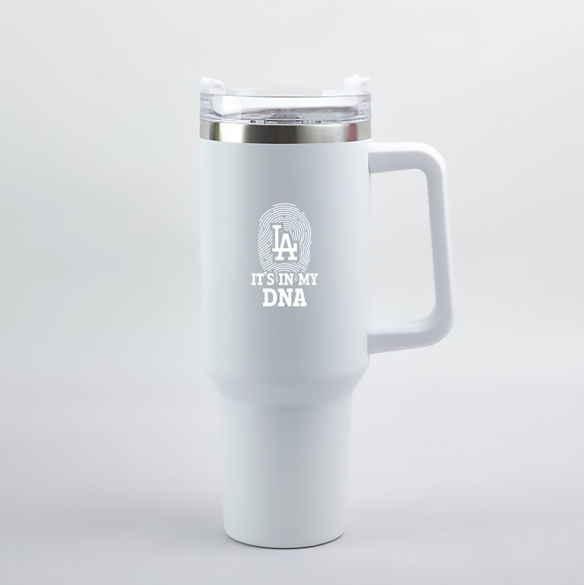  40oz Handle Car Tumbler – Durable Stainless Steel Travel Mug With UV Print – Double Wall Insulated, Fits Most Car Cup Holders