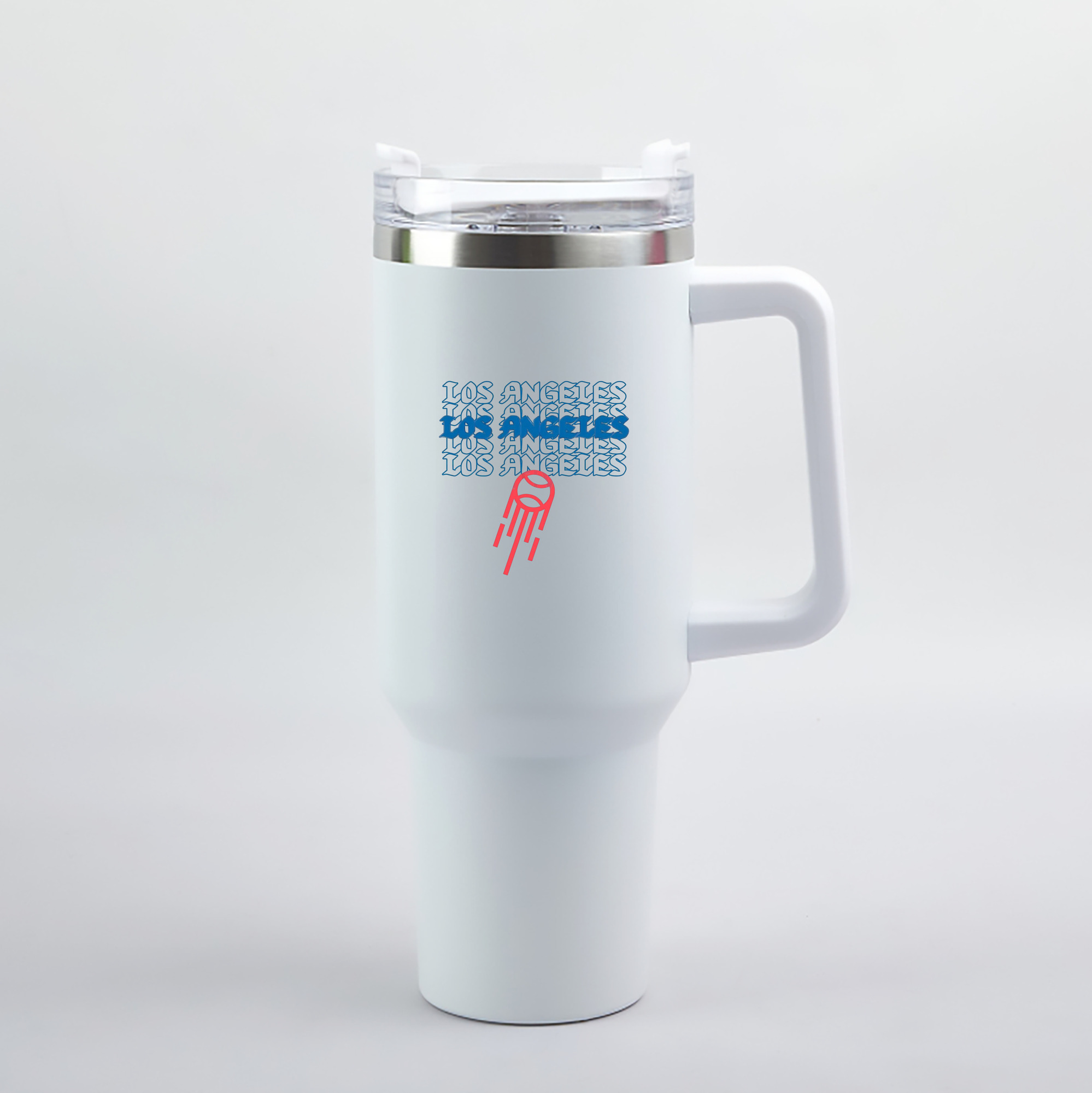  40oz Handle Car Tumbler – Durable Stainless Steel Travel Mug With UV Print – Double Wall Insulated, Fits Most Car Cup Holders