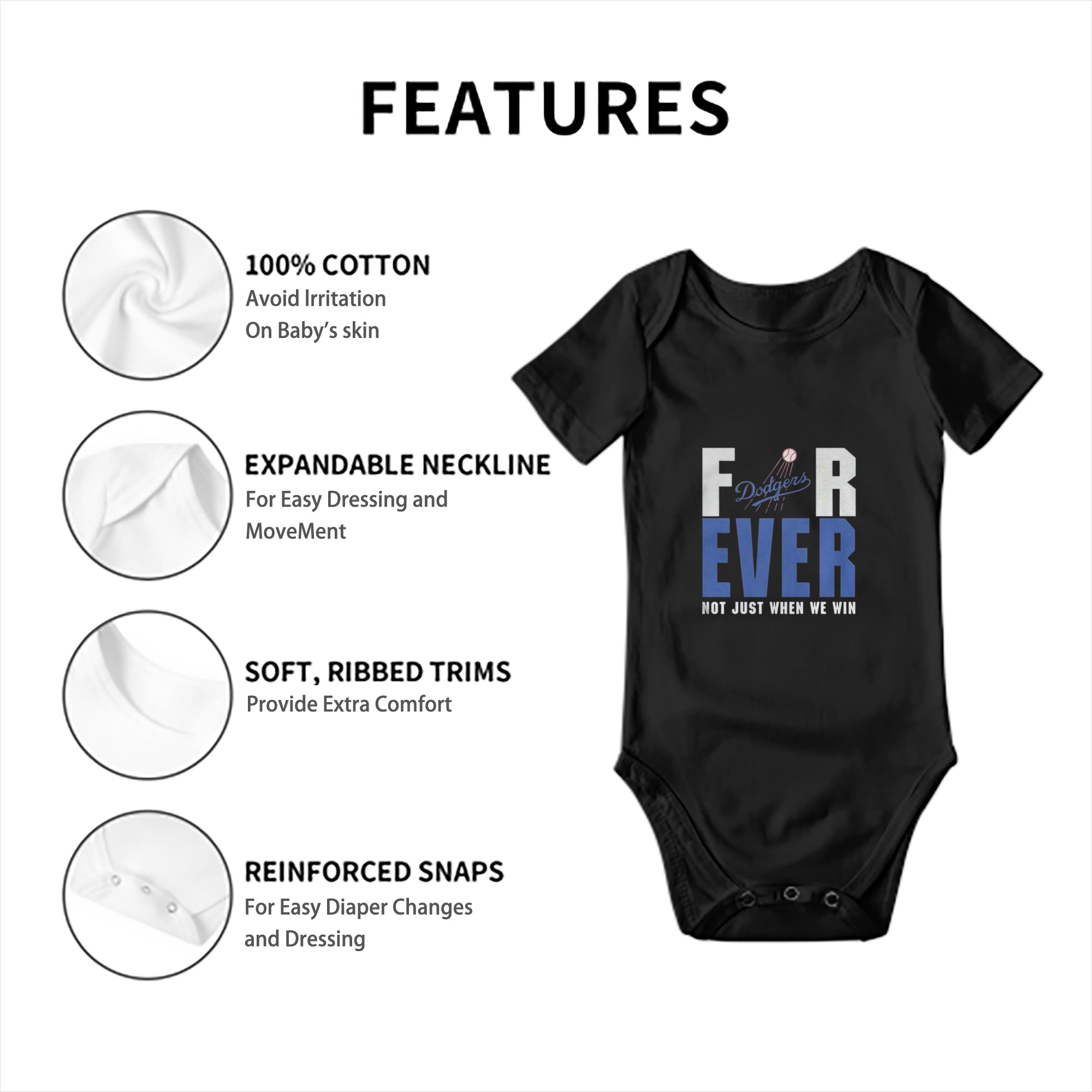  Baby Short Sleeve Romper – 100% Cotton Soft & Breathable Digital Print Onesie With Easy Snap Closure And Envelope Shoulder – Comfortable For Daily Wear & Travel