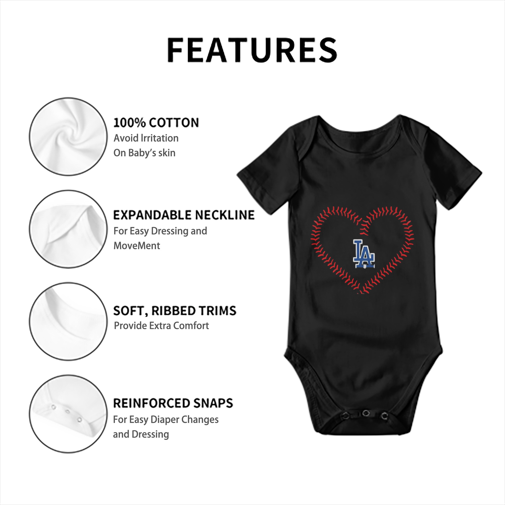  Baby Short Sleeve Romper – 100% Cotton Soft & Breathable Digital Print Onesie With Easy Snap Closure And Envelope Shoulder – Comfortable For Daily Wear & Travel