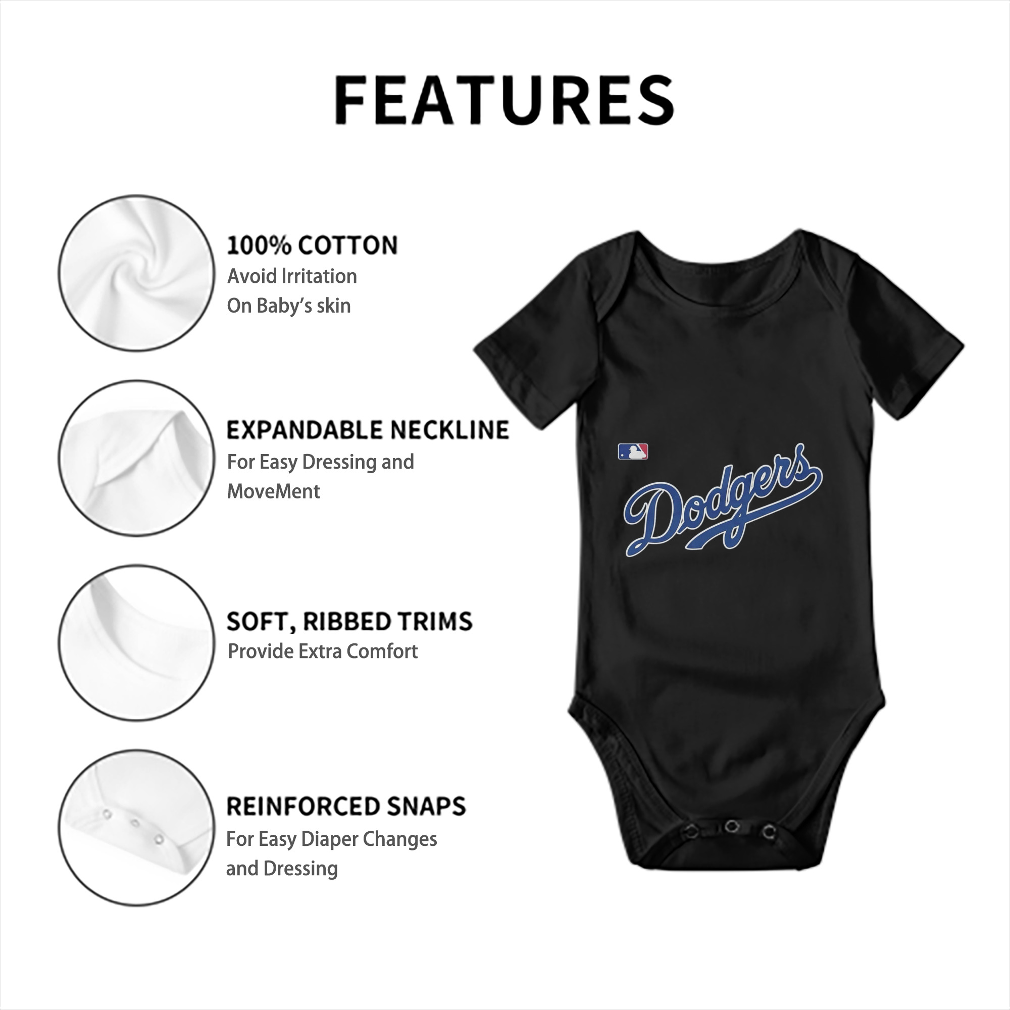  Baby Short Sleeve Romper – 100% Cotton Soft & Breathable Digital Print Onesie With Easy Snap Closure And Envelope Shoulder – Comfortable For Daily Wear & Travel