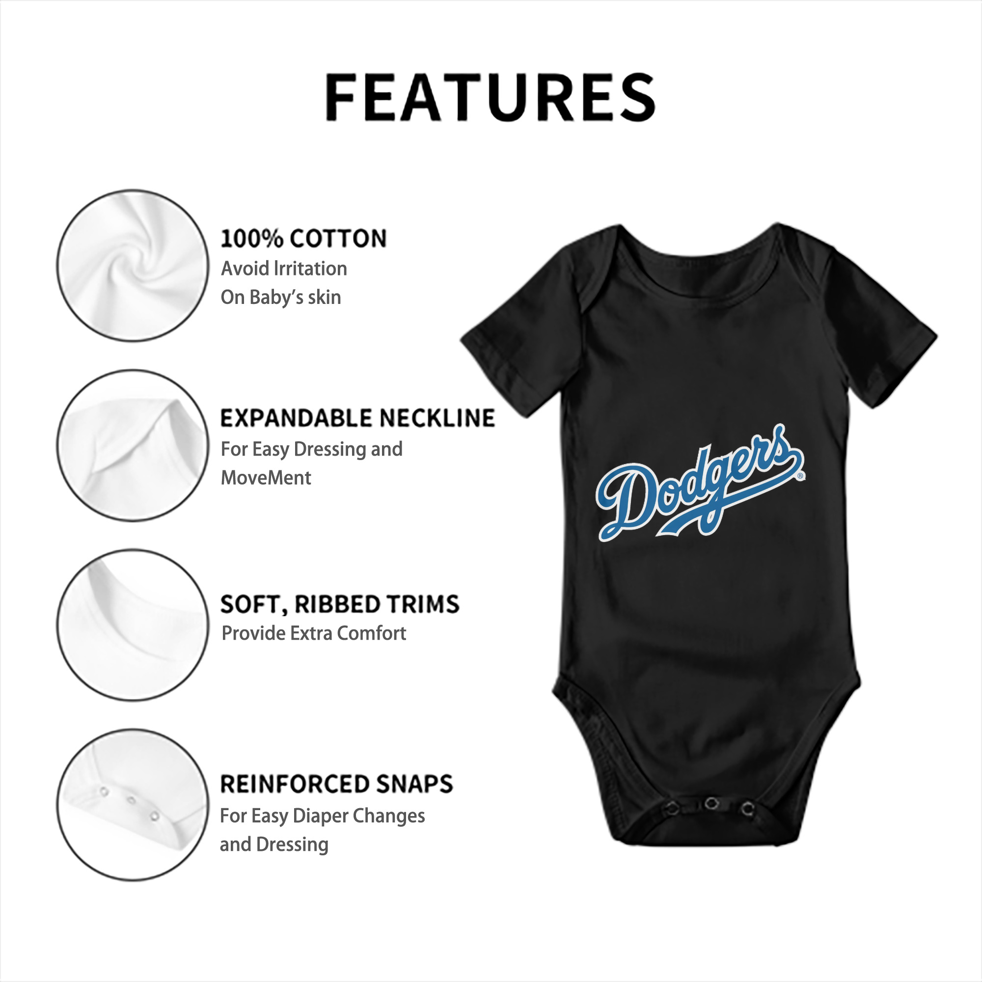  Baby Short Sleeve Romper – 100% Cotton Soft & Breathable Digital Print Onesie With Easy Snap Closure And Envelope Shoulder – Comfortable For Daily Wear & Travel