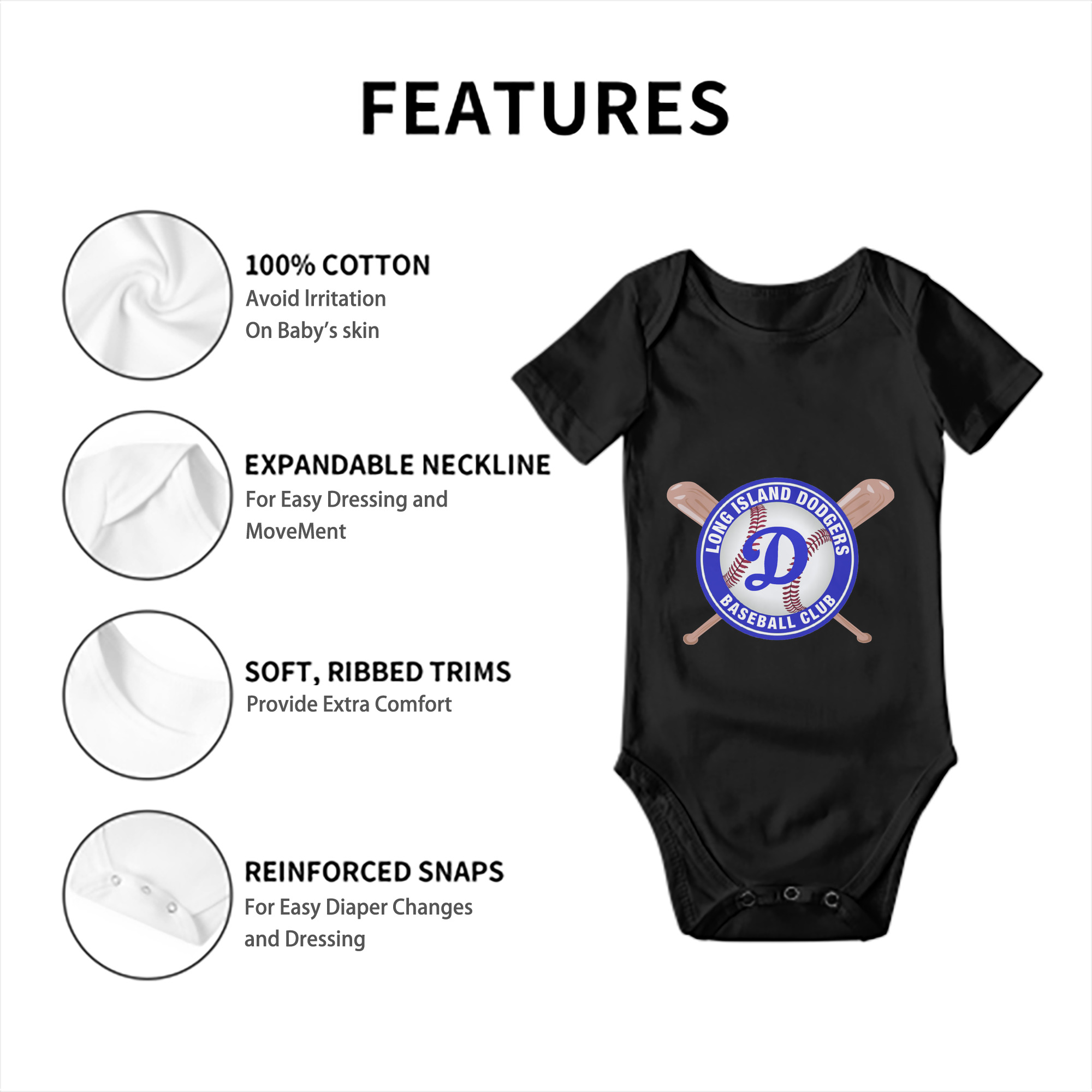  Baby Short Sleeve Romper – 100% Cotton Soft & Breathable Digital Print Onesie With Easy Snap Closure And Envelope Shoulder – Comfortable For Daily Wear & Travel