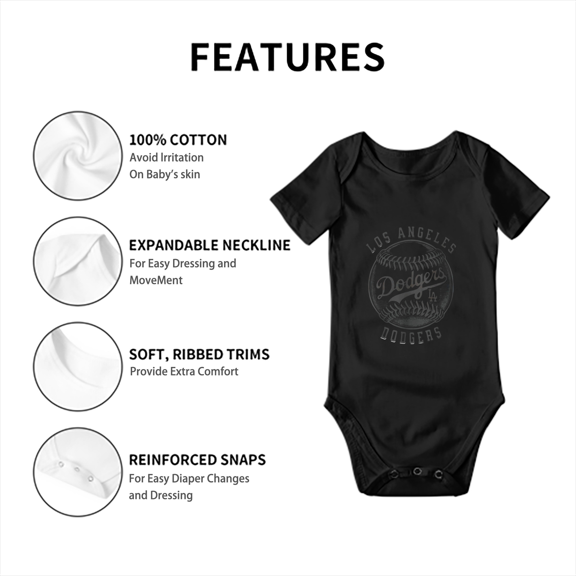  Baby Short Sleeve Romper – 100% Cotton Soft & Breathable Digital Print Onesie With Easy Snap Closure And Envelope Shoulder – Comfortable For Daily Wear & Travel