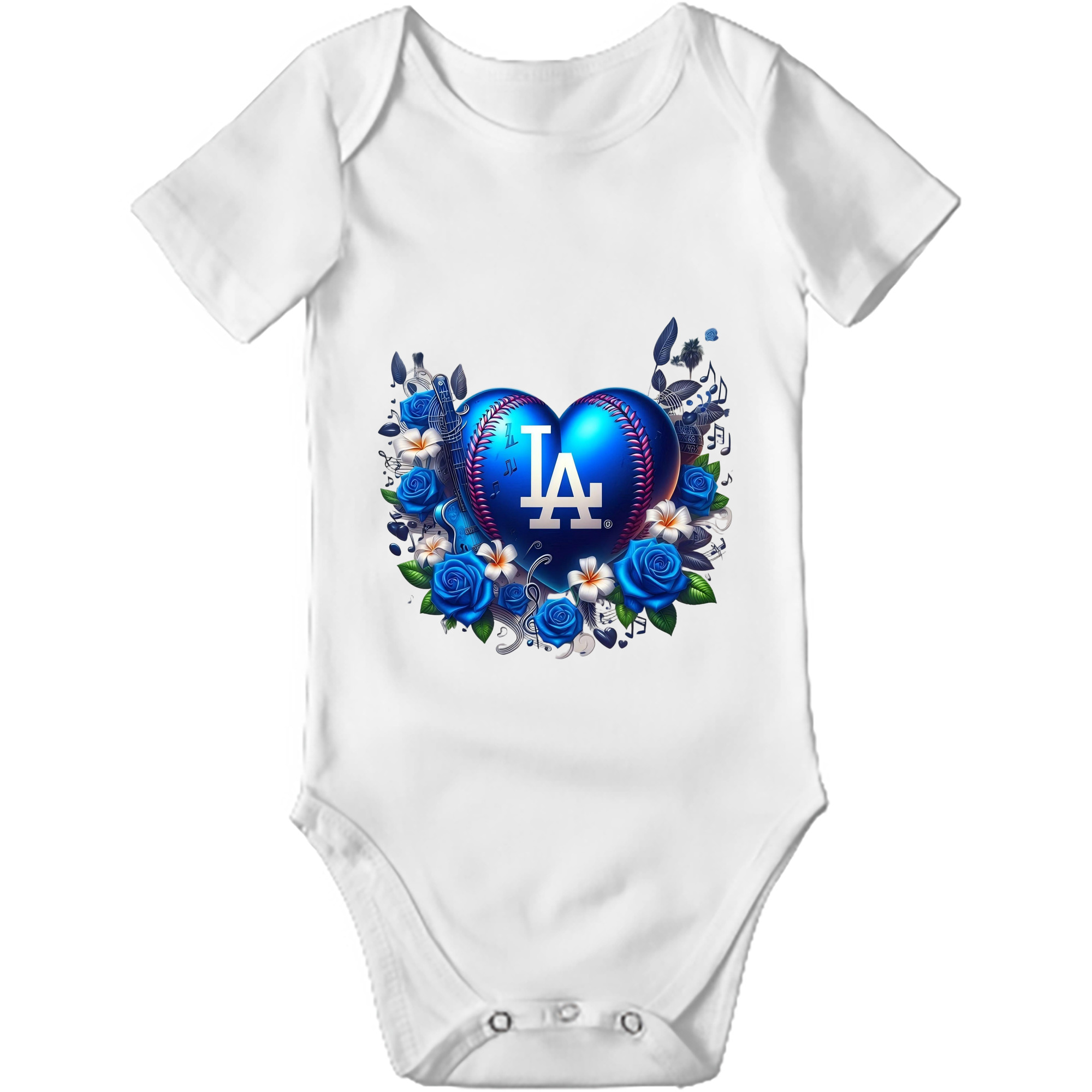  Baby Short Sleeve Romper – 100% Cotton Soft & Breathable Digital Print Onesie With Easy Snap Closure And Envelope Shoulder – Comfortable For Daily Wear & Travel