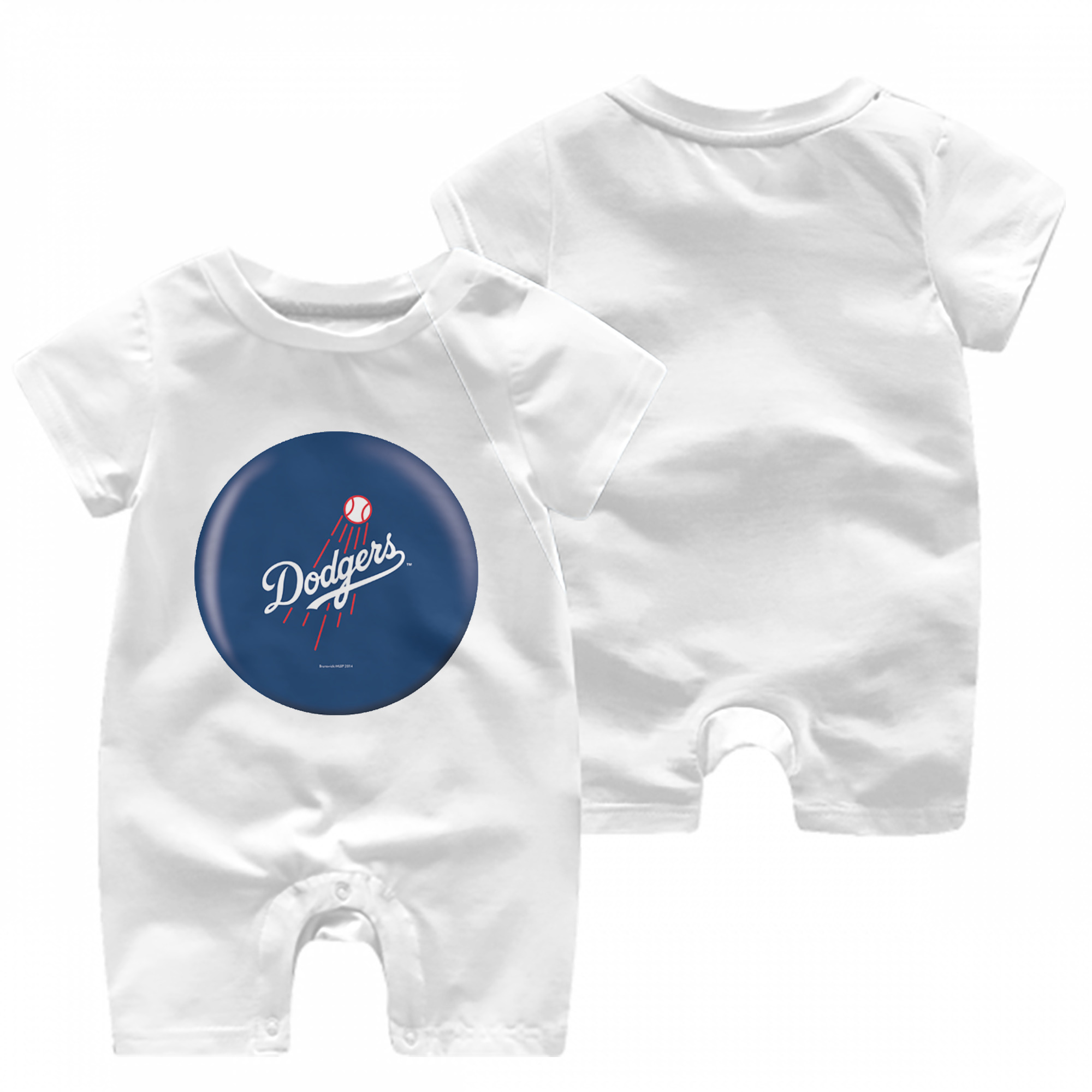  Baby Short Sleeve Onesie – 100% Cotton Soft & Breathable Digital Print Romper – Double-Sided Print, Snap Closure For Easy Diaper Changes – Comfortable For Boys & Girls