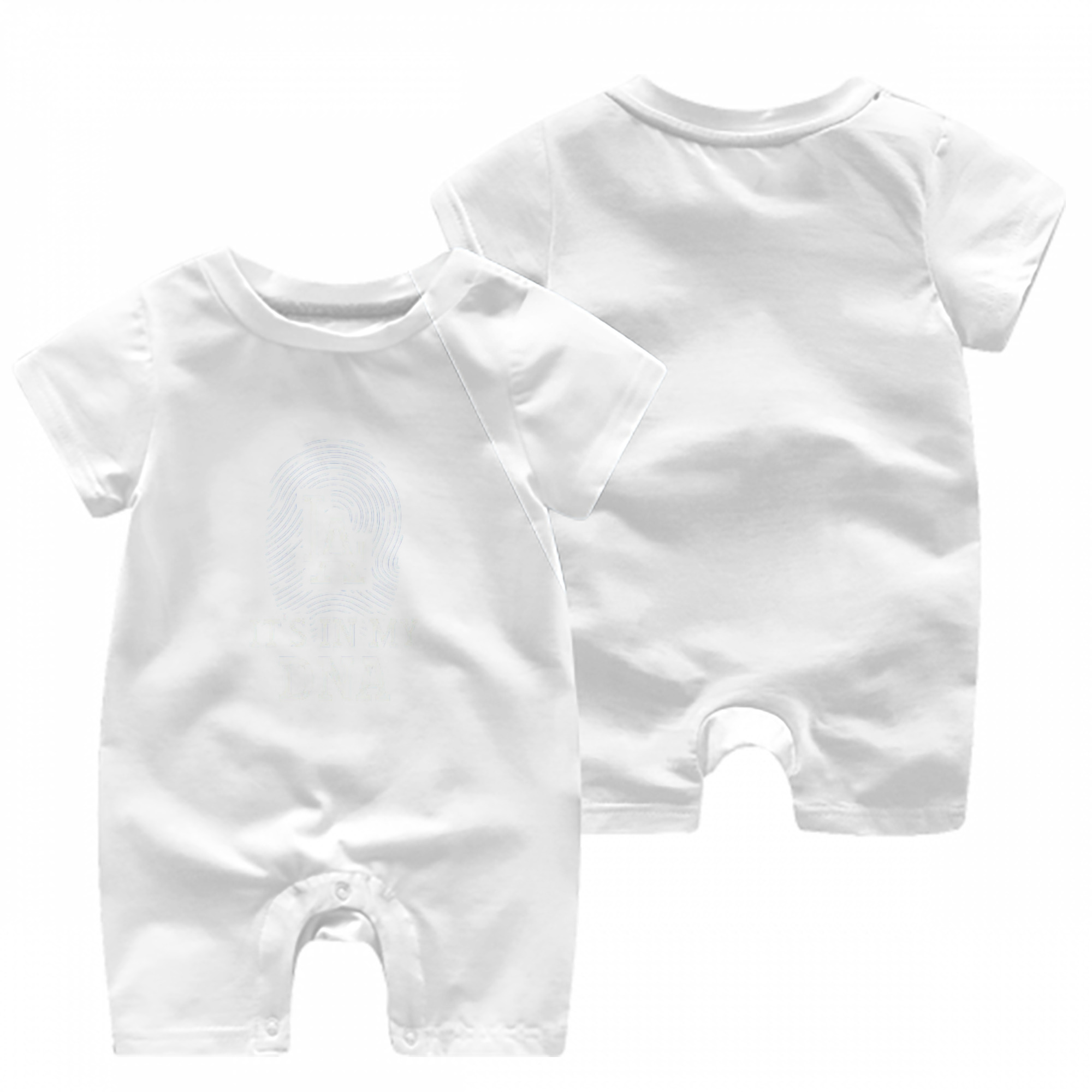  Baby Short Sleeve Onesie – 100% Cotton Soft & Breathable Digital Print Romper – Double-Sided Print, Snap Closure For Easy Diaper Changes – Comfortable For Boys & Girls