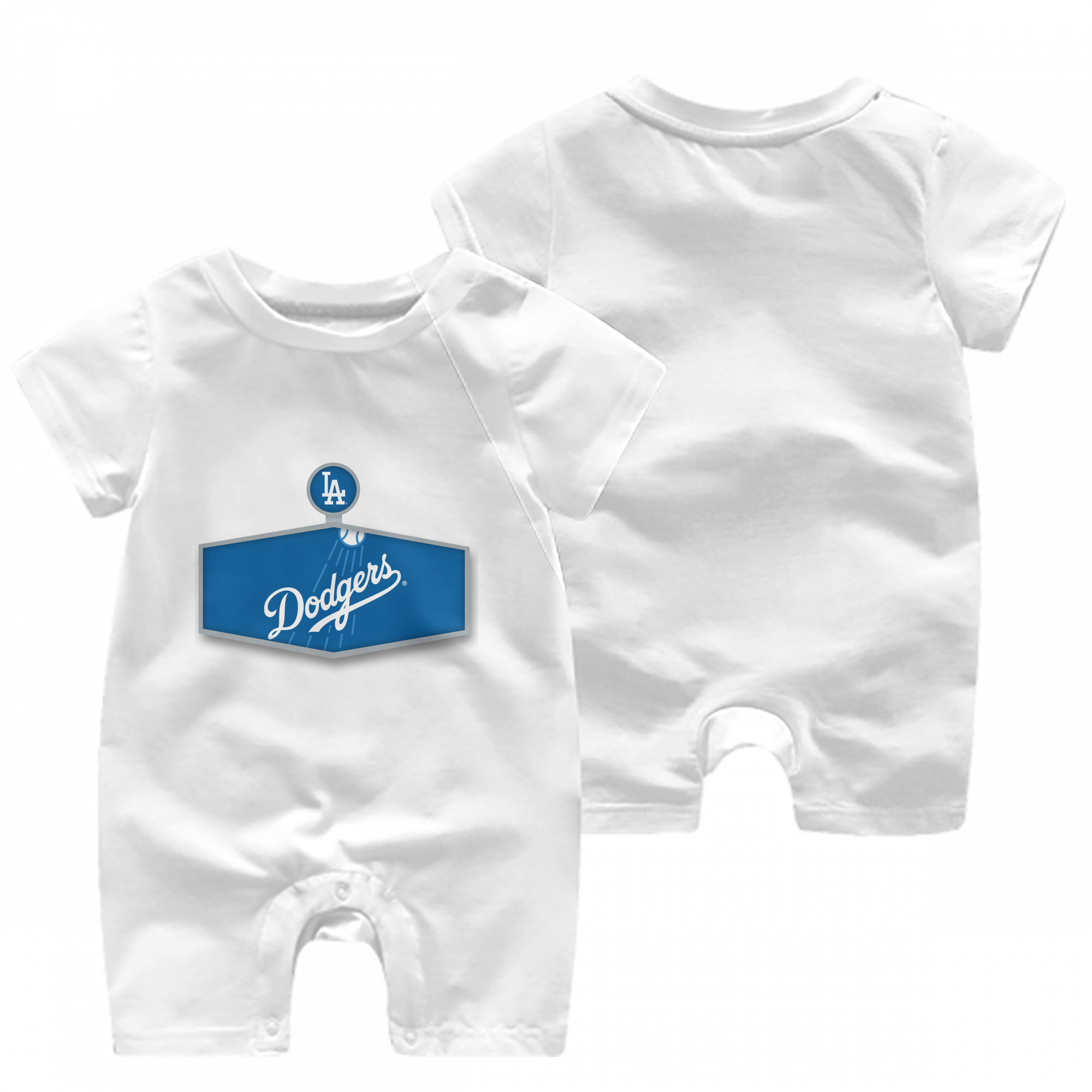  Baby Short Sleeve Onesie – 100% Cotton Soft & Breathable Digital Print Romper – Double-Sided Print, Snap Closure For Easy Diaper Changes – Comfortable For Boys & Girls