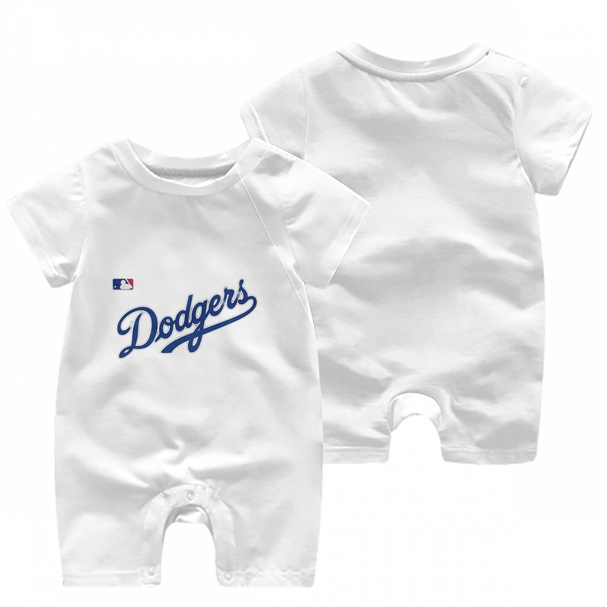  Baby Short Sleeve Onesie – 100% Cotton Soft & Breathable Digital Print Romper – Double-Sided Print, Snap Closure For Easy Diaper Changes – Comfortable For Boys & Girls