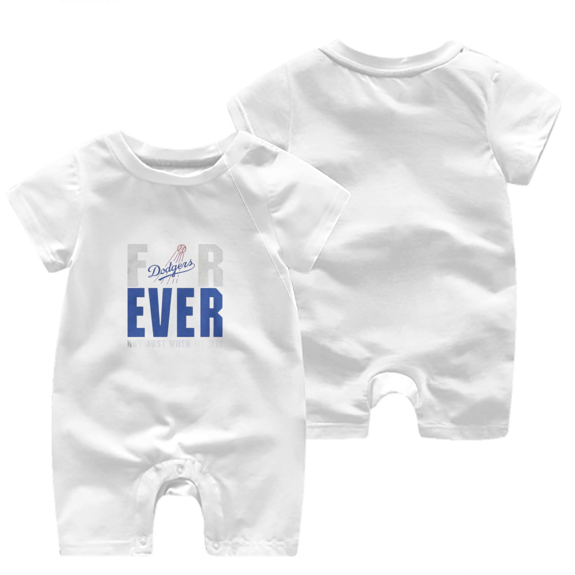  Baby Short Sleeve Onesie – 100% Cotton Soft & Breathable Digital Print Romper – Double-Sided Print, Snap Closure For Easy Diaper Changes – Comfortable For Boys & Girls