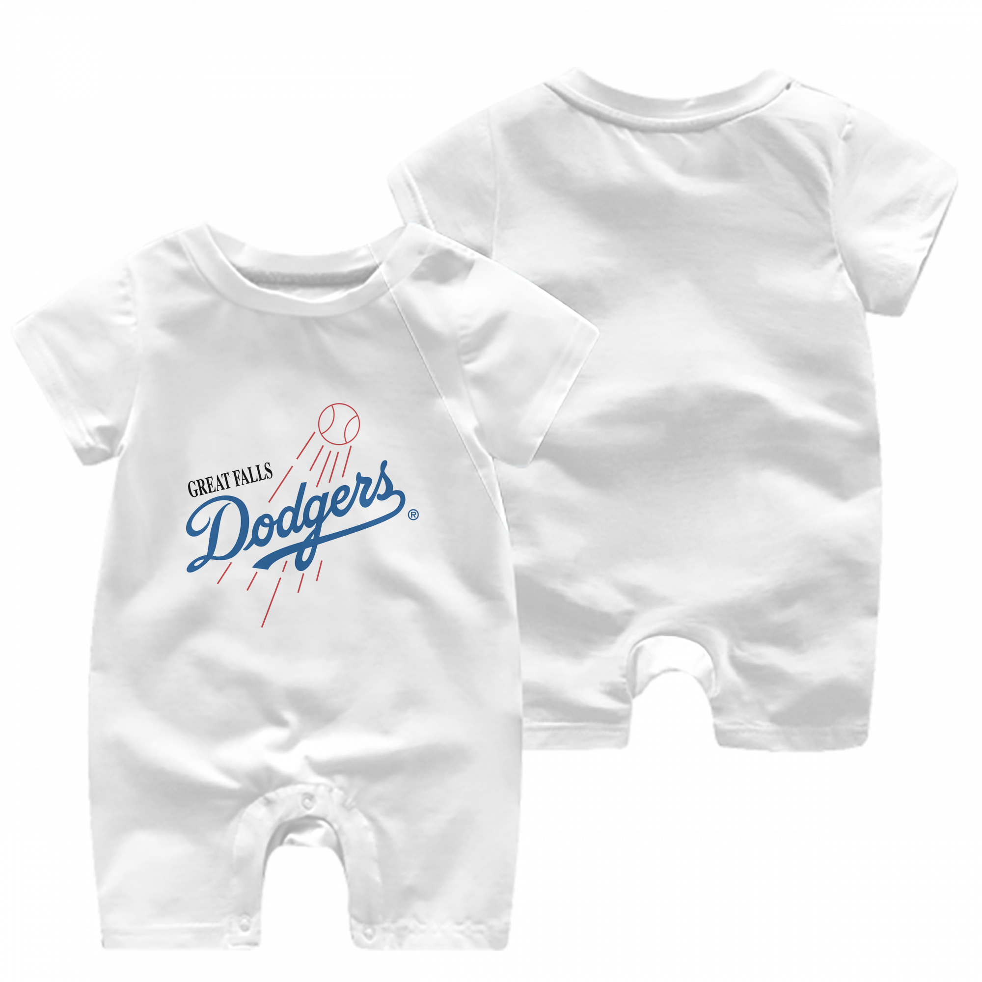  Baby Short Sleeve Onesie – 100% Cotton Soft & Breathable Digital Print Romper – Double-Sided Print, Snap Closure For Easy Diaper Changes – Comfortable For Boys & Girls