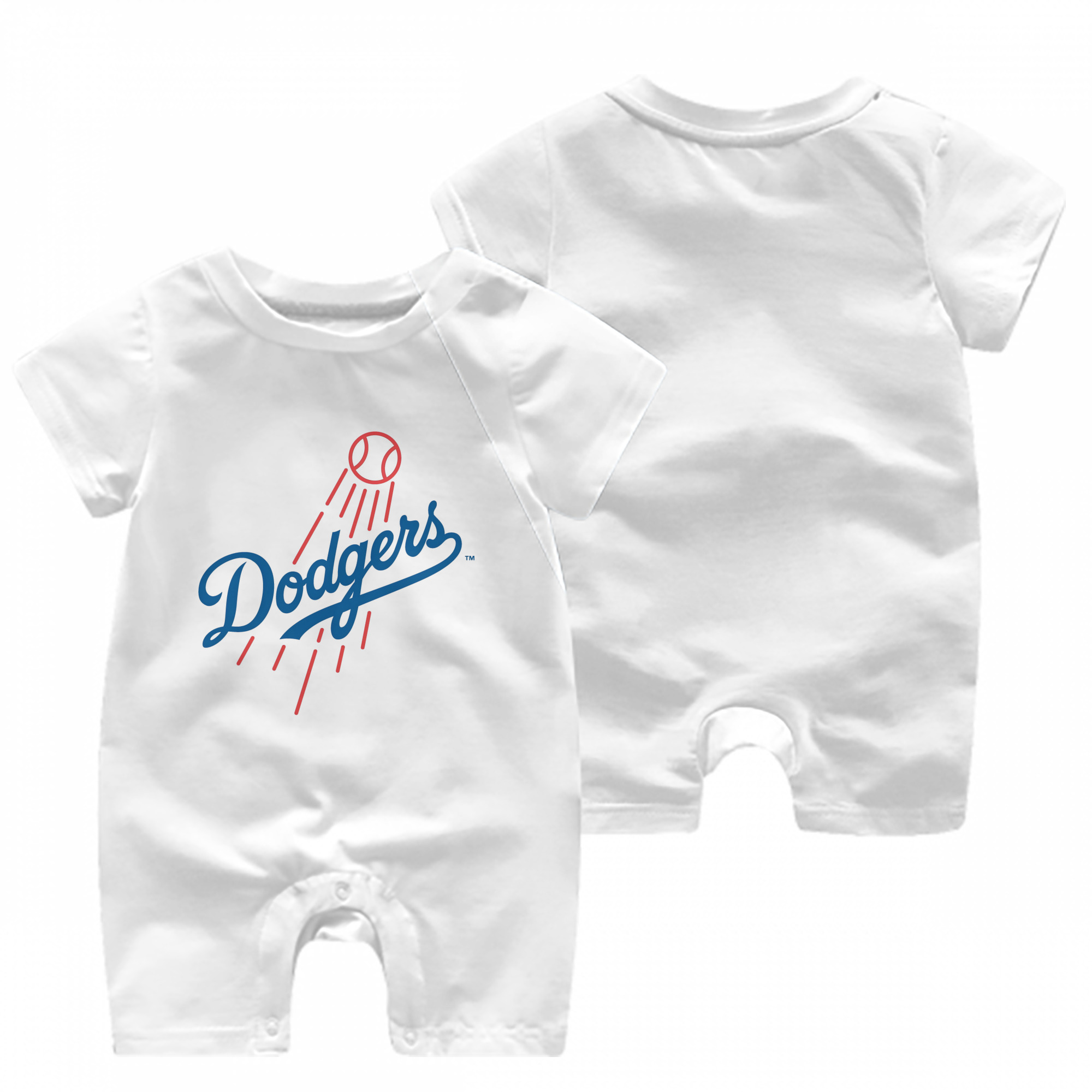  Baby Short Sleeve Onesie – 100% Cotton Soft & Breathable Digital Print Romper – Double-Sided Print, Snap Closure For Easy Diaper Changes – Comfortable For Boys & Girls