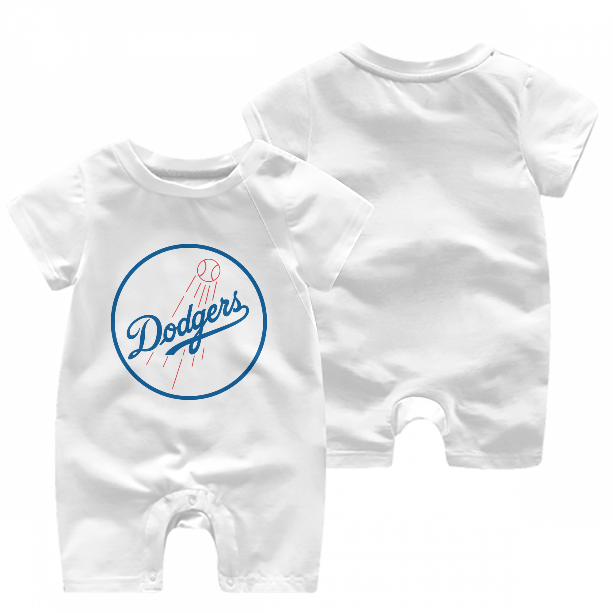  Baby Short Sleeve Onesie – 100% Cotton Soft & Breathable Digital Print Romper – Double-Sided Print, Snap Closure For Easy Diaper Changes – Comfortable For Boys & Girls