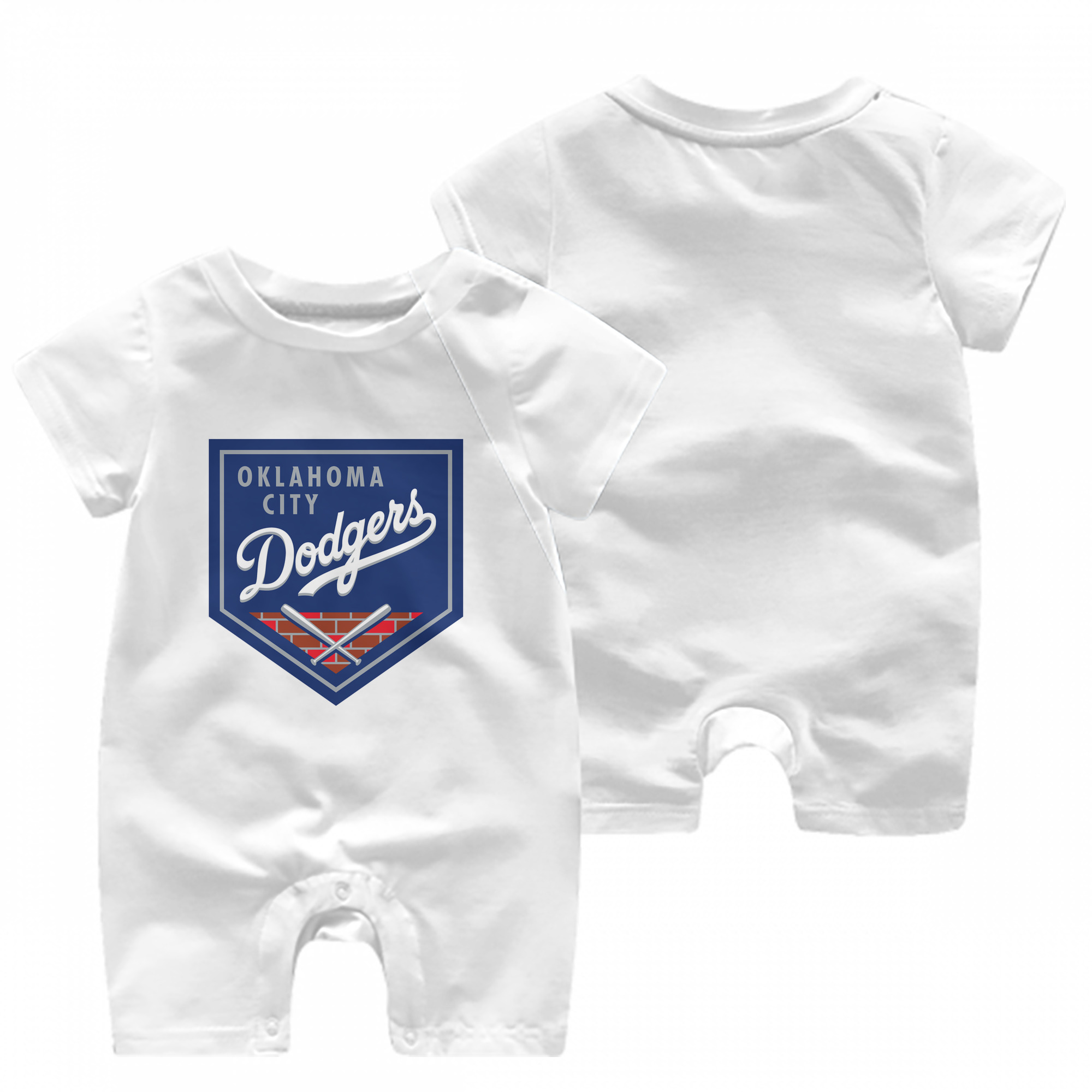  Baby Short Sleeve Onesie – 100% Cotton Soft & Breathable Digital Print Romper – Double-Sided Print, Snap Closure For Easy Diaper Changes – Comfortable For Boys & Girls