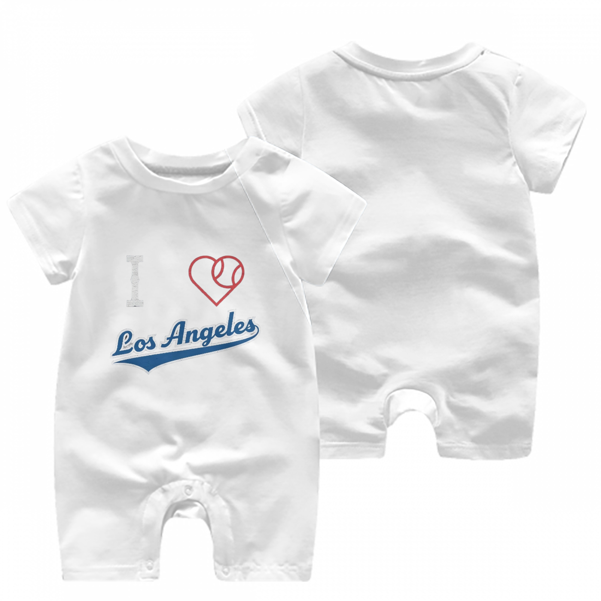  Baby Short Sleeve Onesie – 100% Cotton Soft & Breathable Digital Print Romper – Double-Sided Print, Snap Closure For Easy Diaper Changes – Comfortable For Boys & Girls