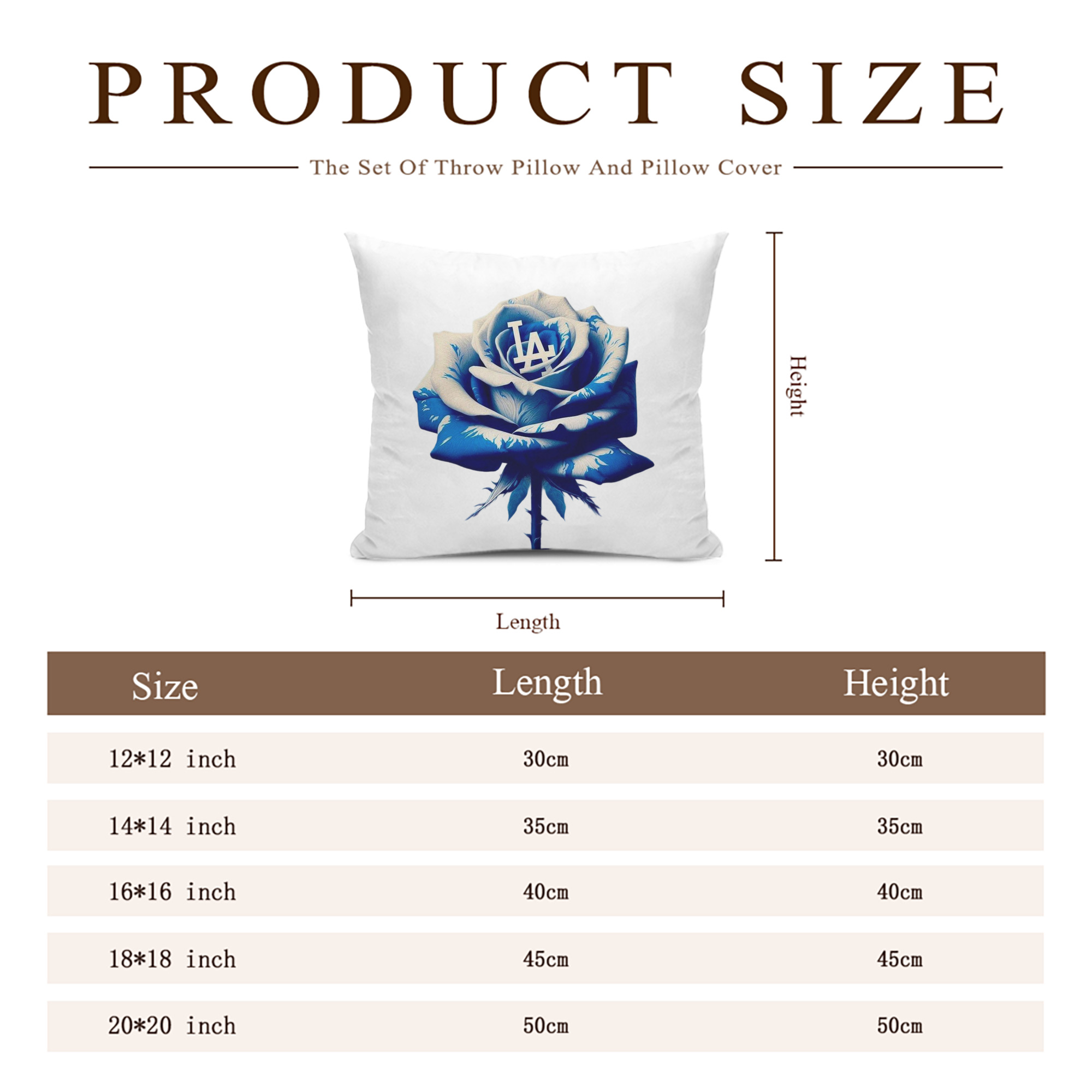  Soft Polyester Pillow Cover With Insert – Double-Sided Design, Invisible Zipper, Durable & Breathable – Easy Care Cushion Set