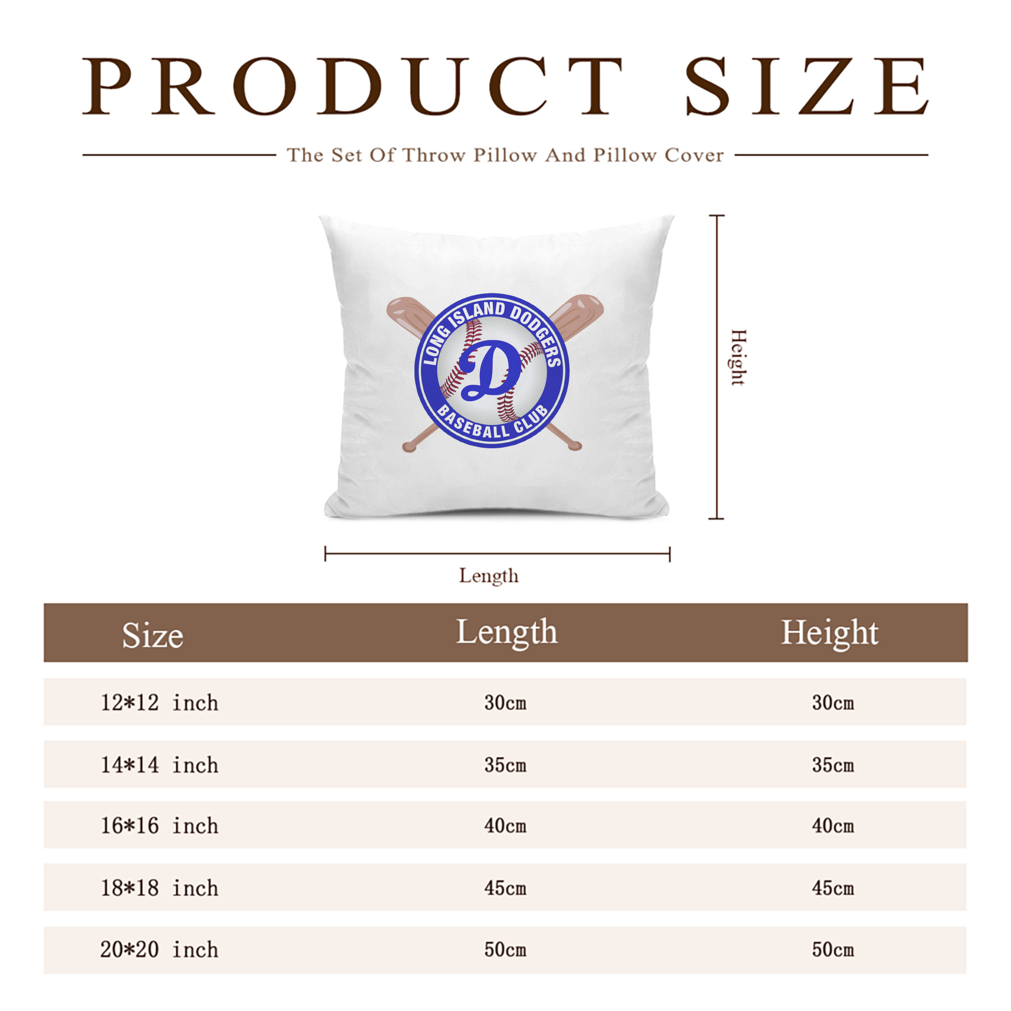  Soft Polyester Pillow Cover With Insert – Double-Sided Design, Invisible Zipper, Durable & Breathable – Easy Care Cushion Set