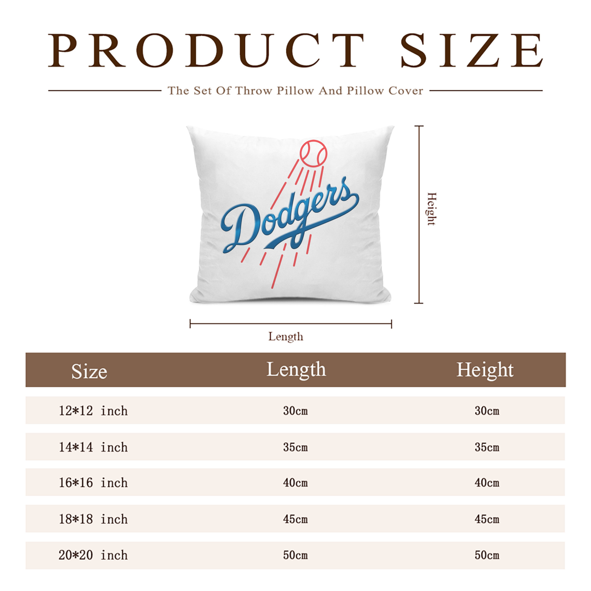  Soft Polyester Pillow Cover With Insert – Double-Sided Design, Invisible Zipper, Durable & Breathable – Easy Care Cushion Set