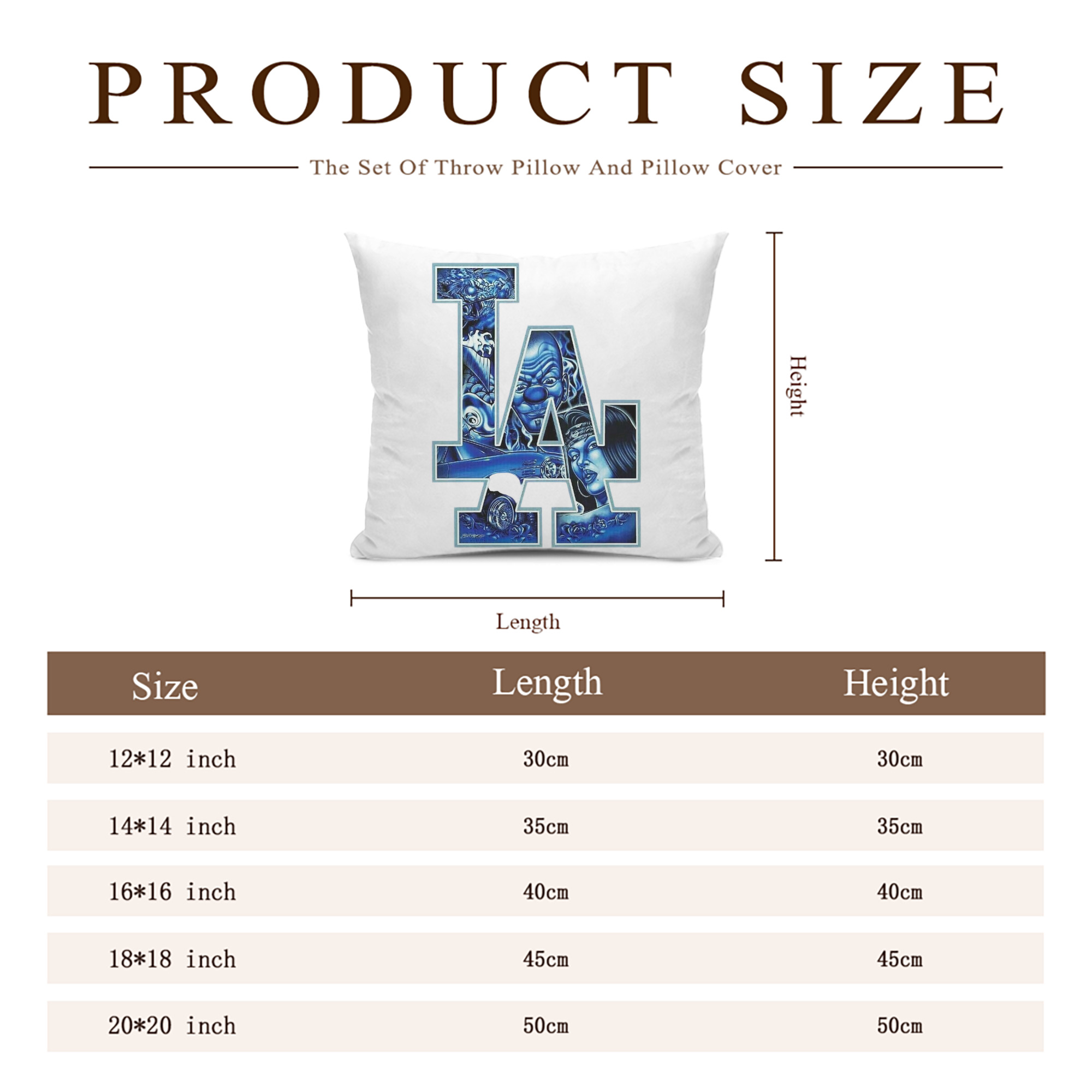  Soft Polyester Pillow Cover With Insert – Double-Sided Design, Invisible Zipper, Durable & Breathable – Easy Care Cushion Set