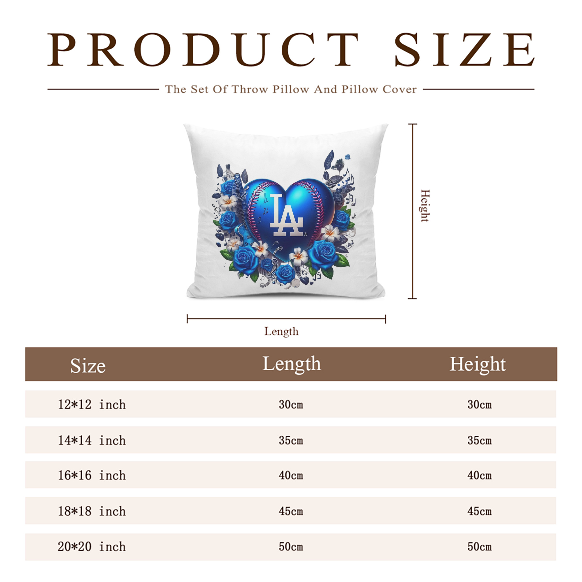  Soft Polyester Pillow Cover With Insert – Double-Sided Design, Invisible Zipper, Durable & Breathable – Easy Care Cushion Set