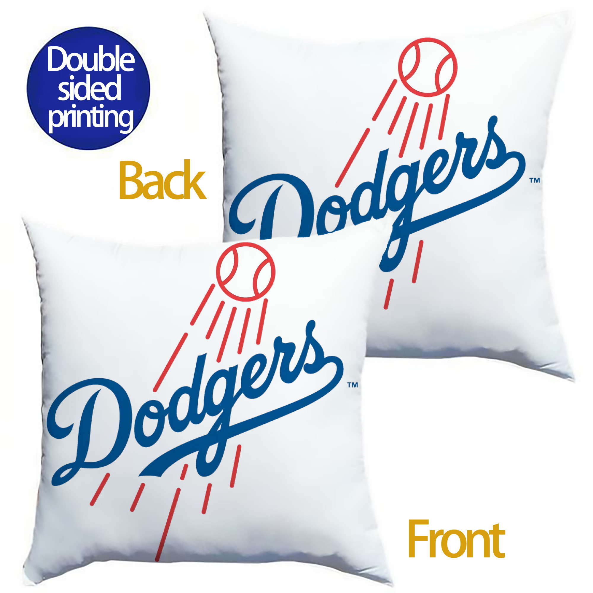  Soft Polyester Pillow Cover With Insert – Double-Sided Design, Invisible Zipper, Durable & Breathable – Easy Care Cushion Set