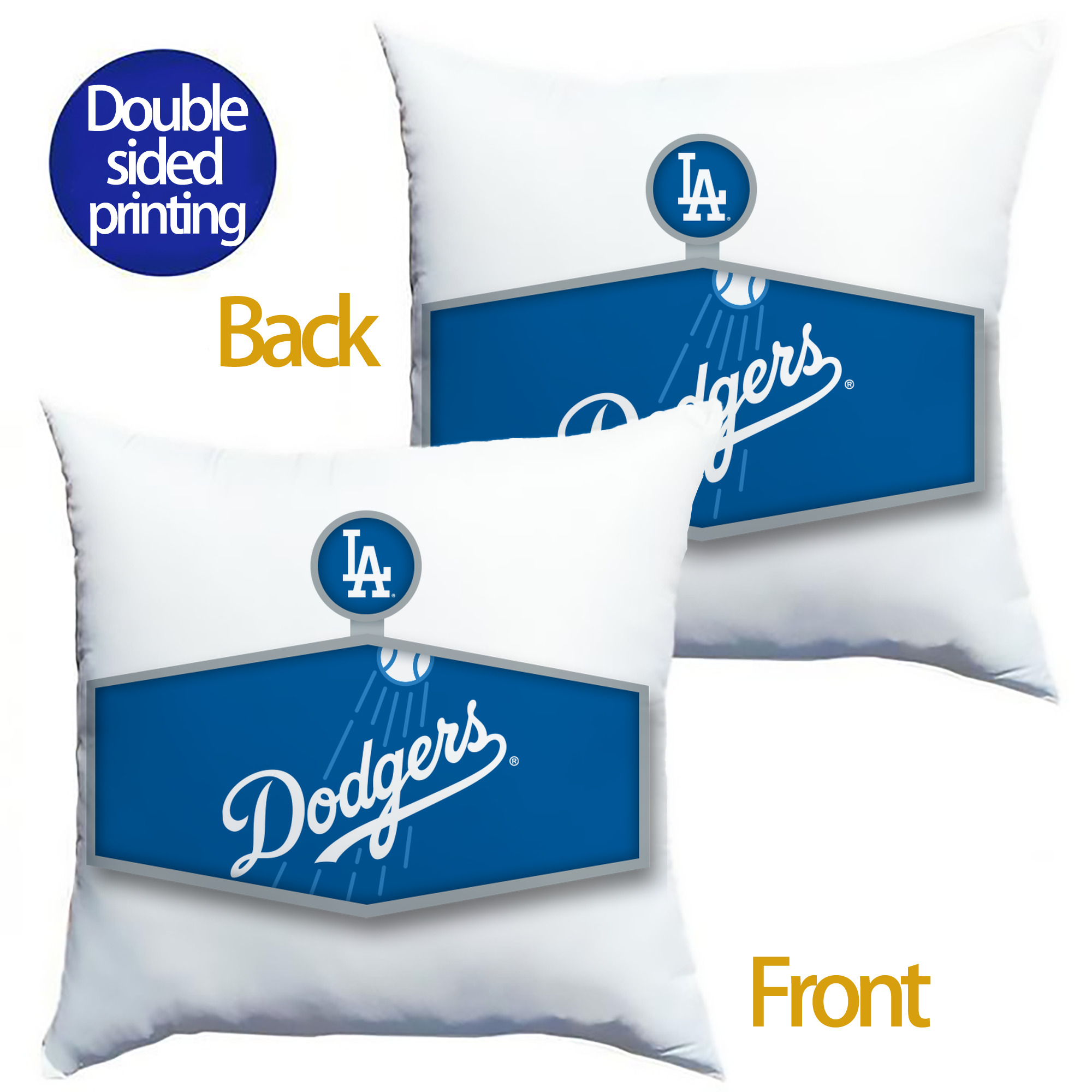  Soft Polyester Pillow Cover With Insert – Double-Sided Design, Invisible Zipper, Durable & Breathable – Easy Care Cushion Set