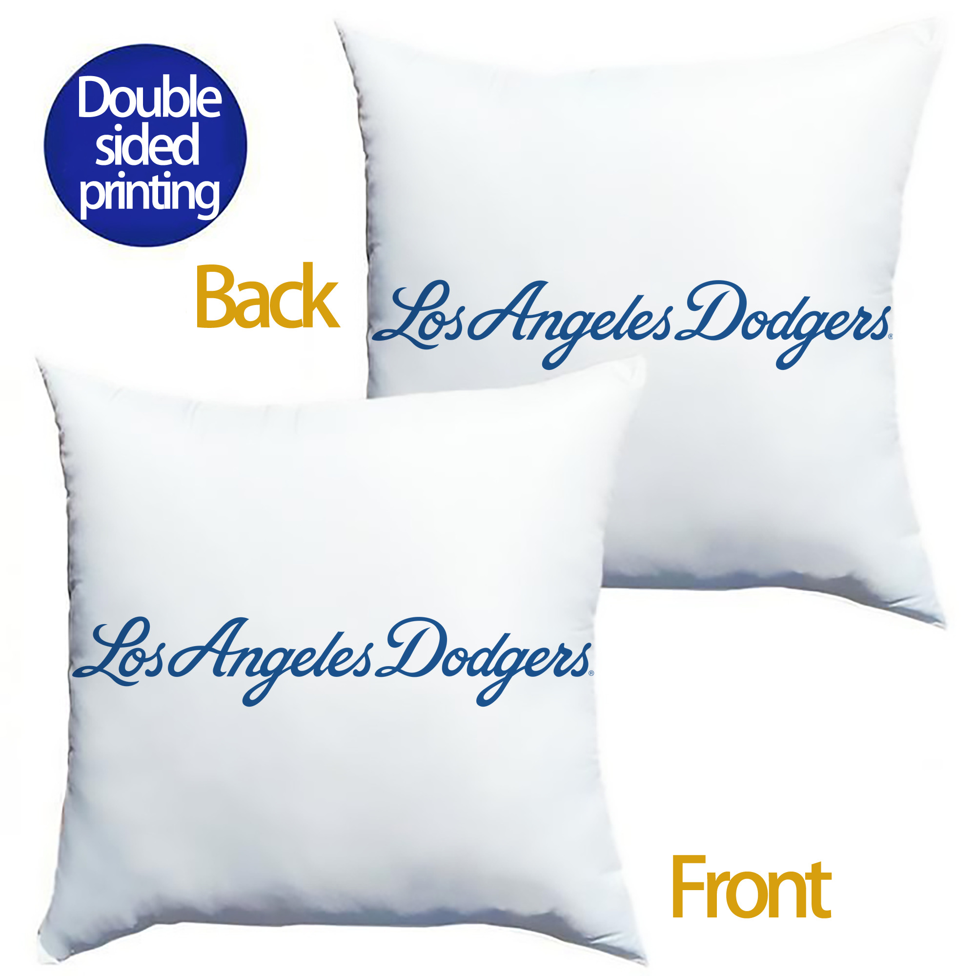  Soft Polyester Pillow Cover With Insert – Double-Sided Design, Invisible Zipper, Durable & Breathable – Easy Care Cushion Set