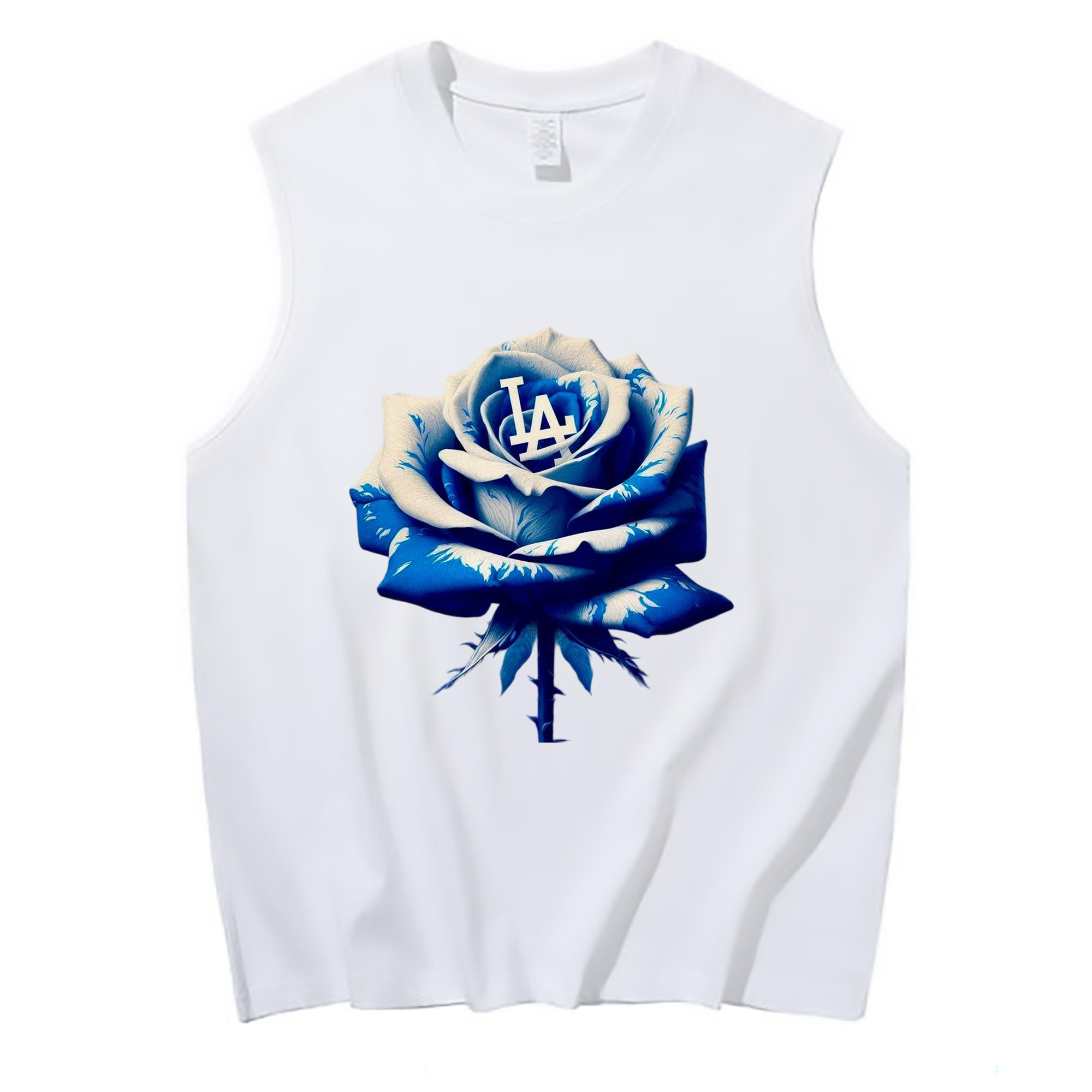  210g Combed Cotton Tank Top With Front Heat Transfer Print – Soft, Lightweight, Fitted Design – Stylish & Comfortable Casual Wear For Sports & Everyday Use