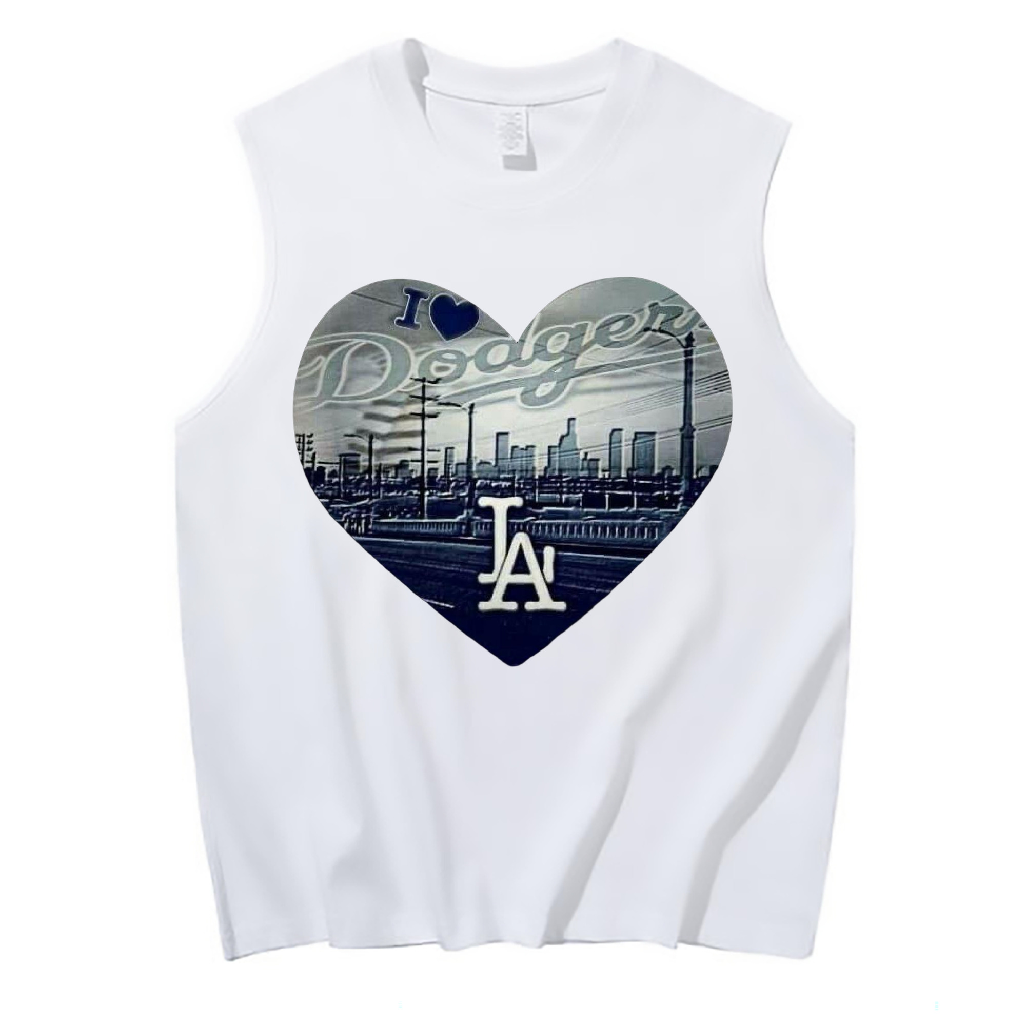  210g Combed Cotton Tank Top With Front Heat Transfer Print – Soft, Lightweight, Fitted Design – Stylish & Comfortable Casual Wear For Sports & Everyday Use