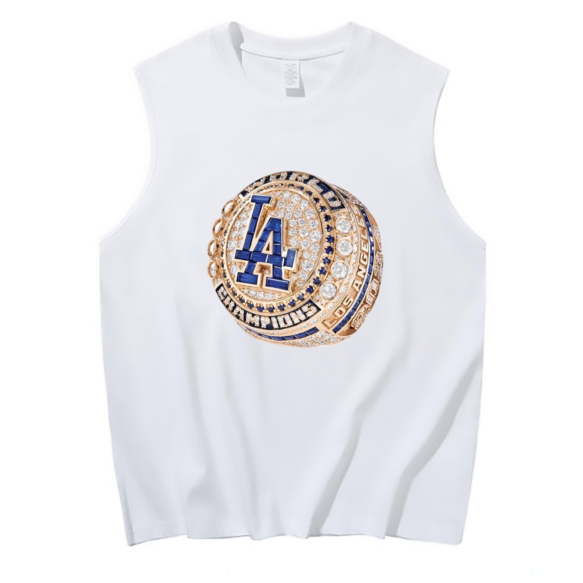  210g Combed Cotton Tank Top With Front Heat Transfer Print – Soft, Lightweight, Fitted Design – Stylish & Comfortable Casual Wear For Sports & Everyday Use