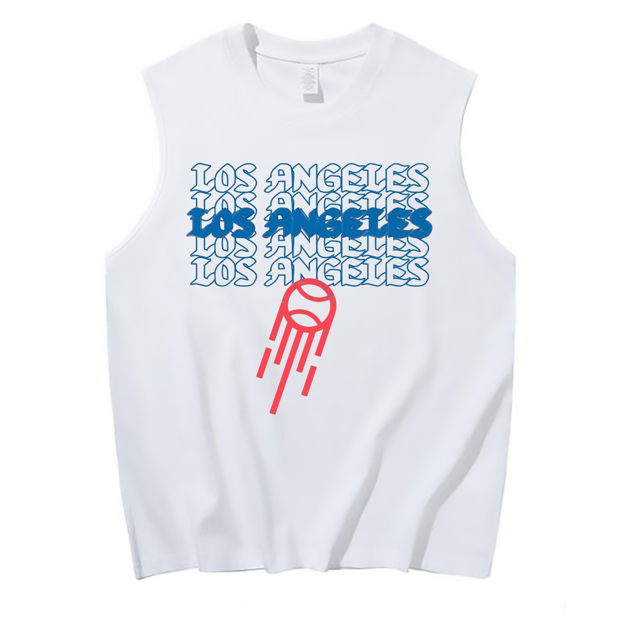  210g Combed Cotton Tank Top With Front Heat Transfer Print – Soft, Lightweight, Fitted Design – Stylish & Comfortable Casual Wear For Sports & Everyday Use