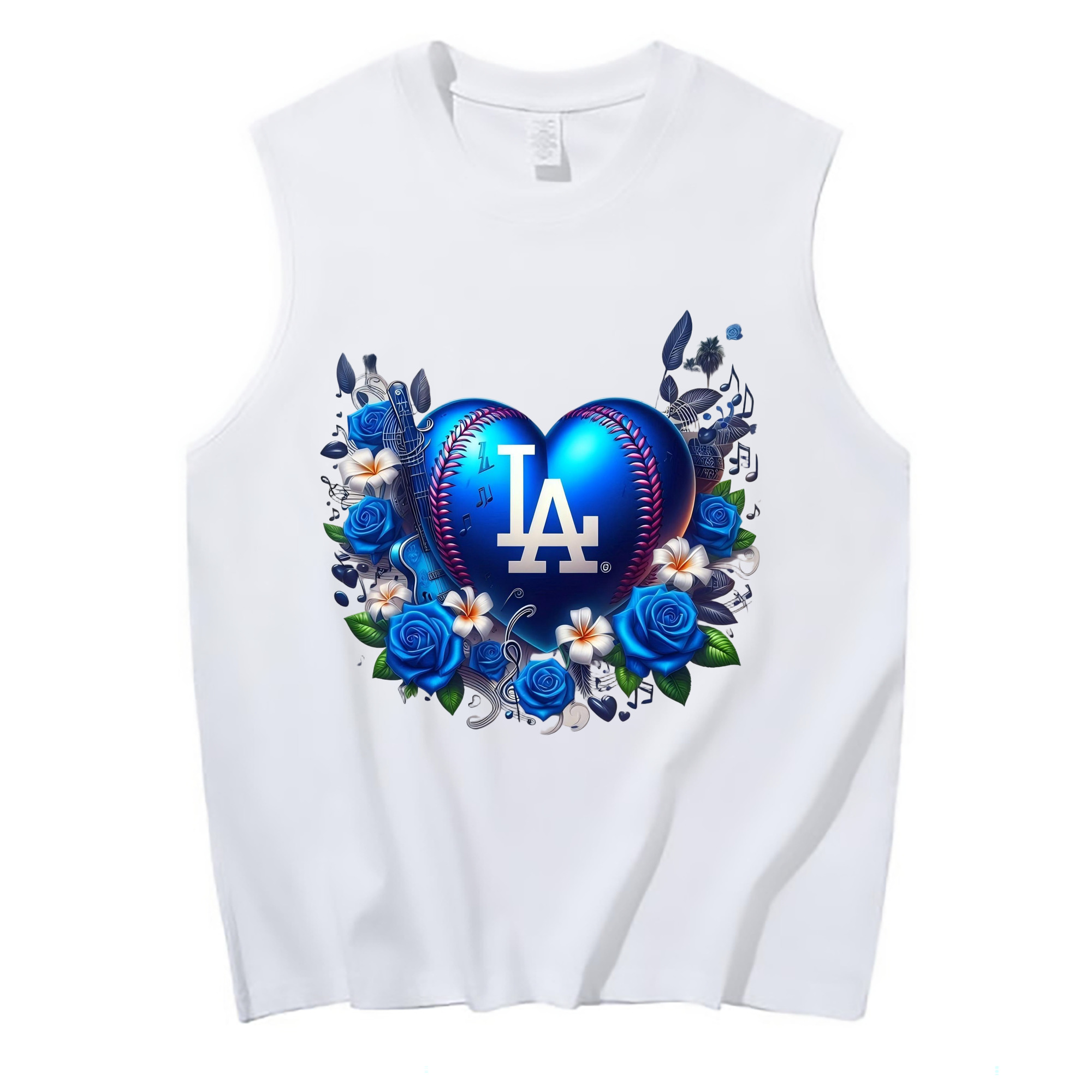  210g Combed Cotton Tank Top With Front Heat Transfer Print – Soft, Lightweight, Fitted Design – Stylish & Comfortable Casual Wear For Sports & Everyday Use