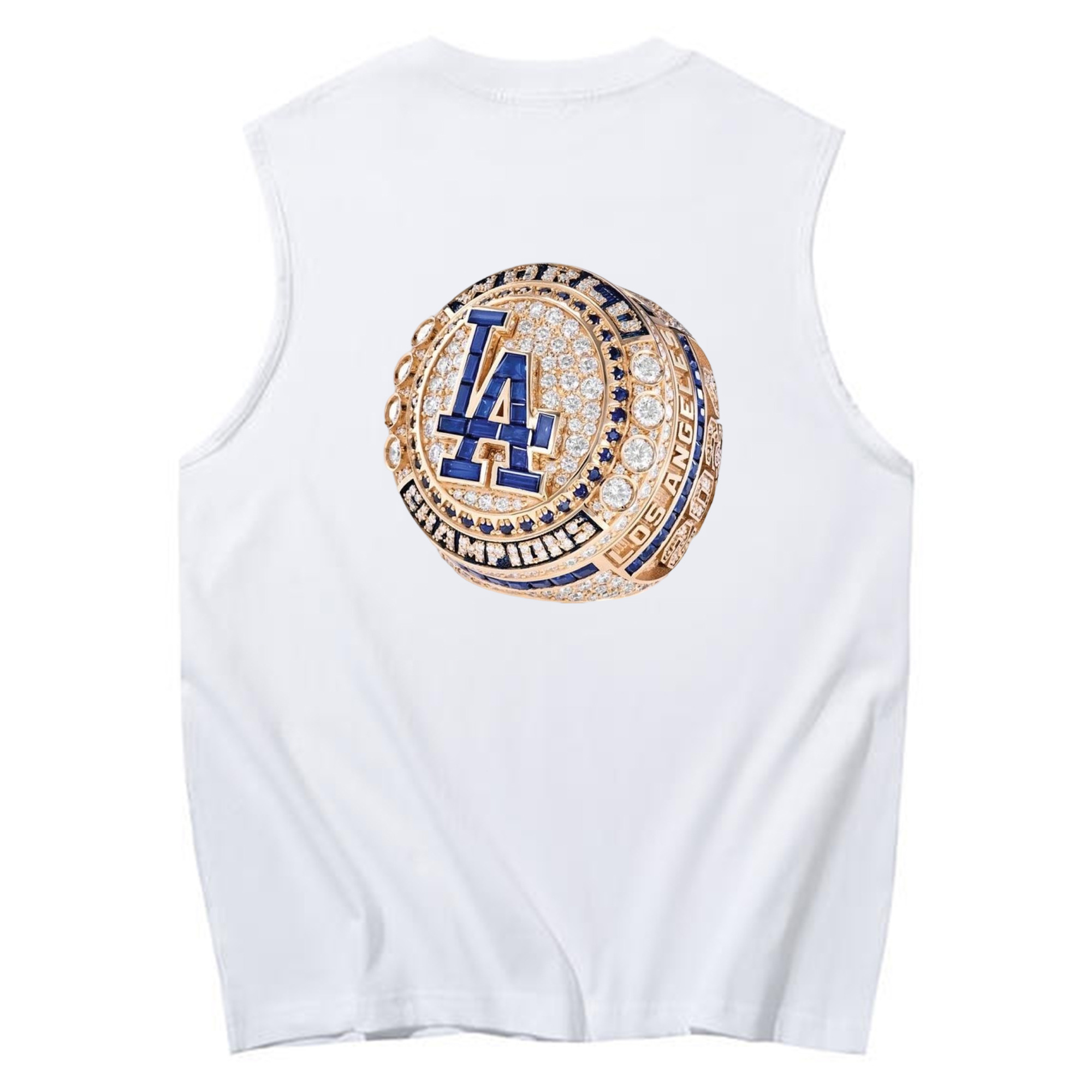  230g Pure Cotton Tank Top With Back Heat Transfer Print – Soft, Lightweight, Fitted Design – Stylish & Comfortable Casual Wear For Sports & Everyday Use